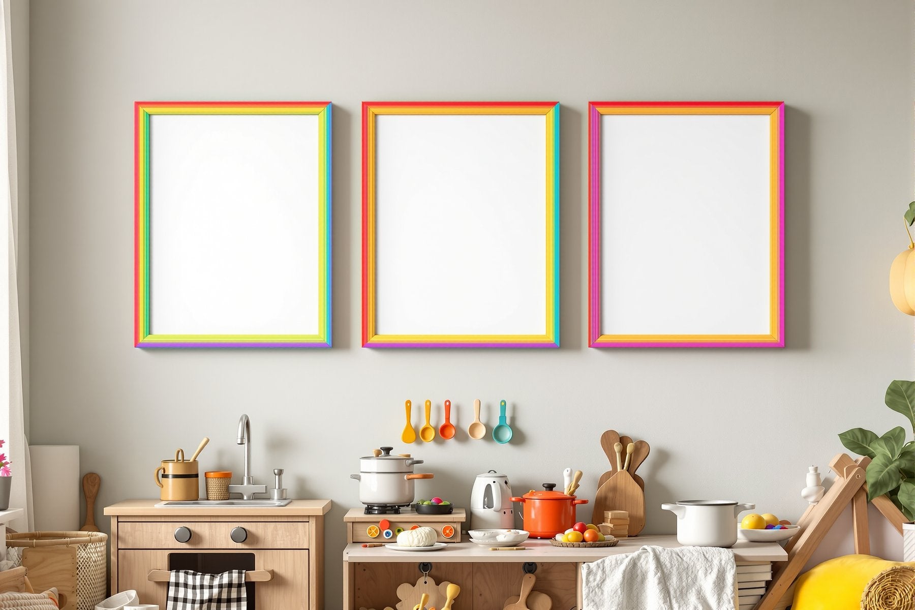 Kids Frame Mockup — Blank Template #101 — bulkmockup Digital Download | Blank Frame JPG | Commercial Licence Included | MockupBulk