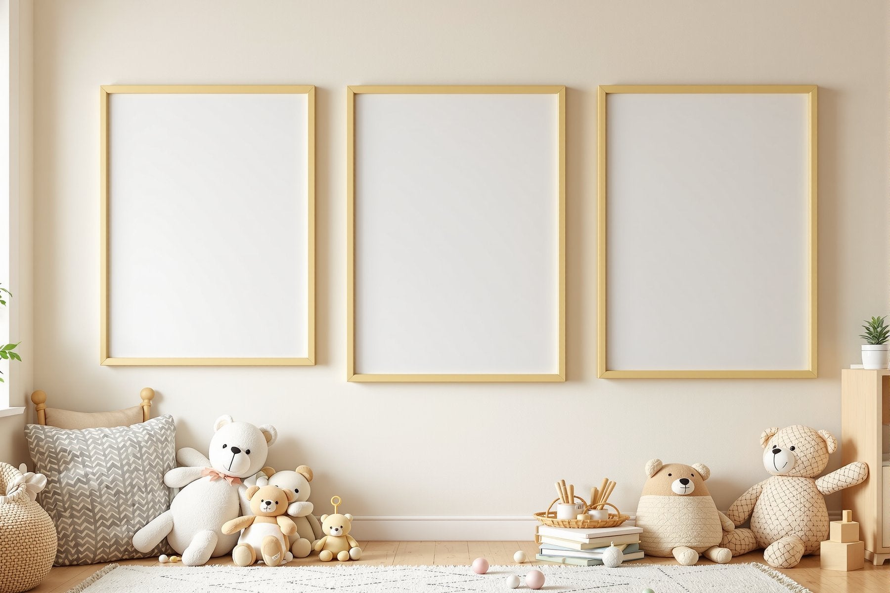 Kids Frame Mockup — Blank Template #104 — Blank Frame Mockup JPG | Commercial Licence | bulkmockup Download | MockupBulk