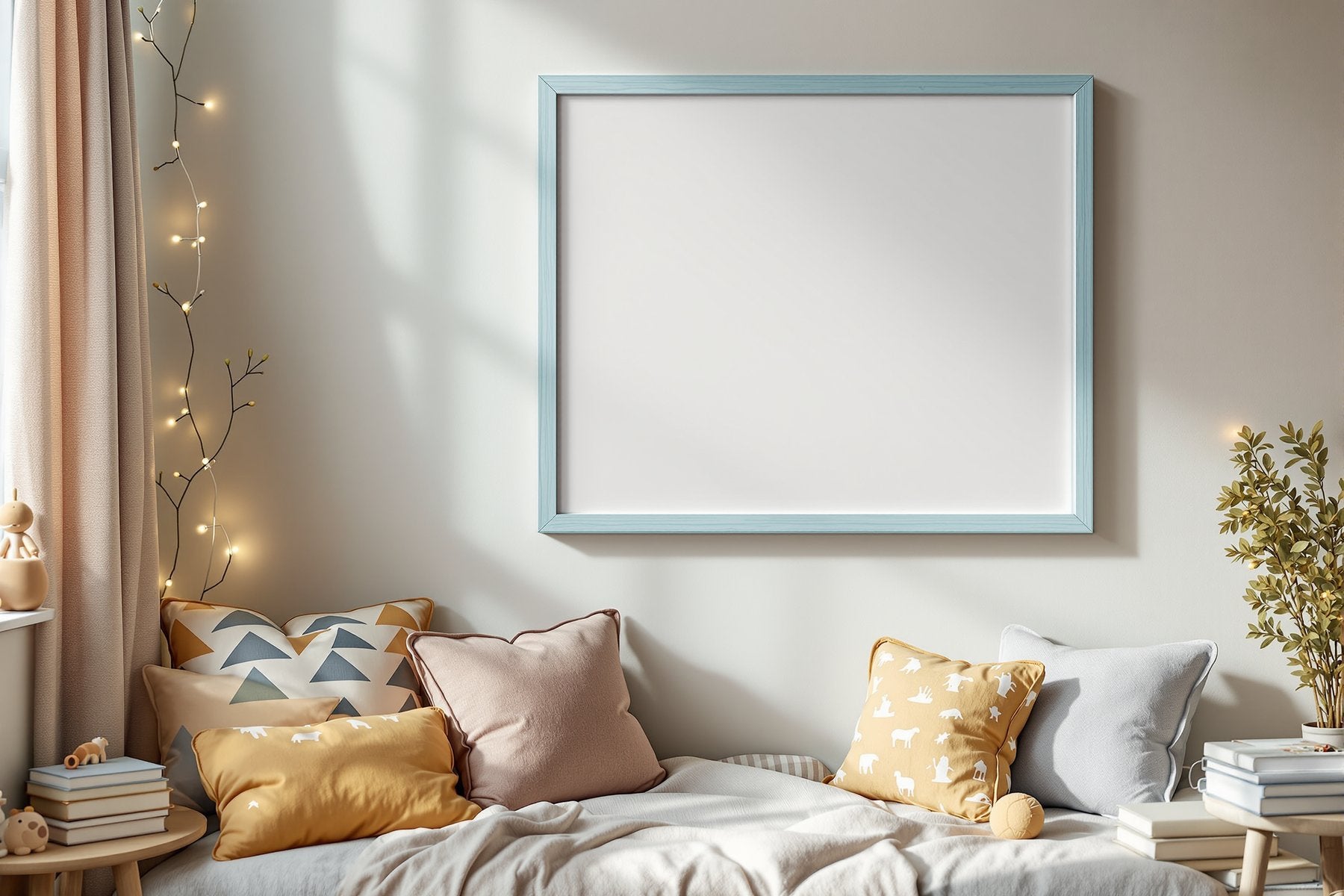 Kids Frame Mockup | Blank Template #105 | Blank Frame Template for Etsy | bulkmockup JPG Download | Commercial Use | MockupBulk