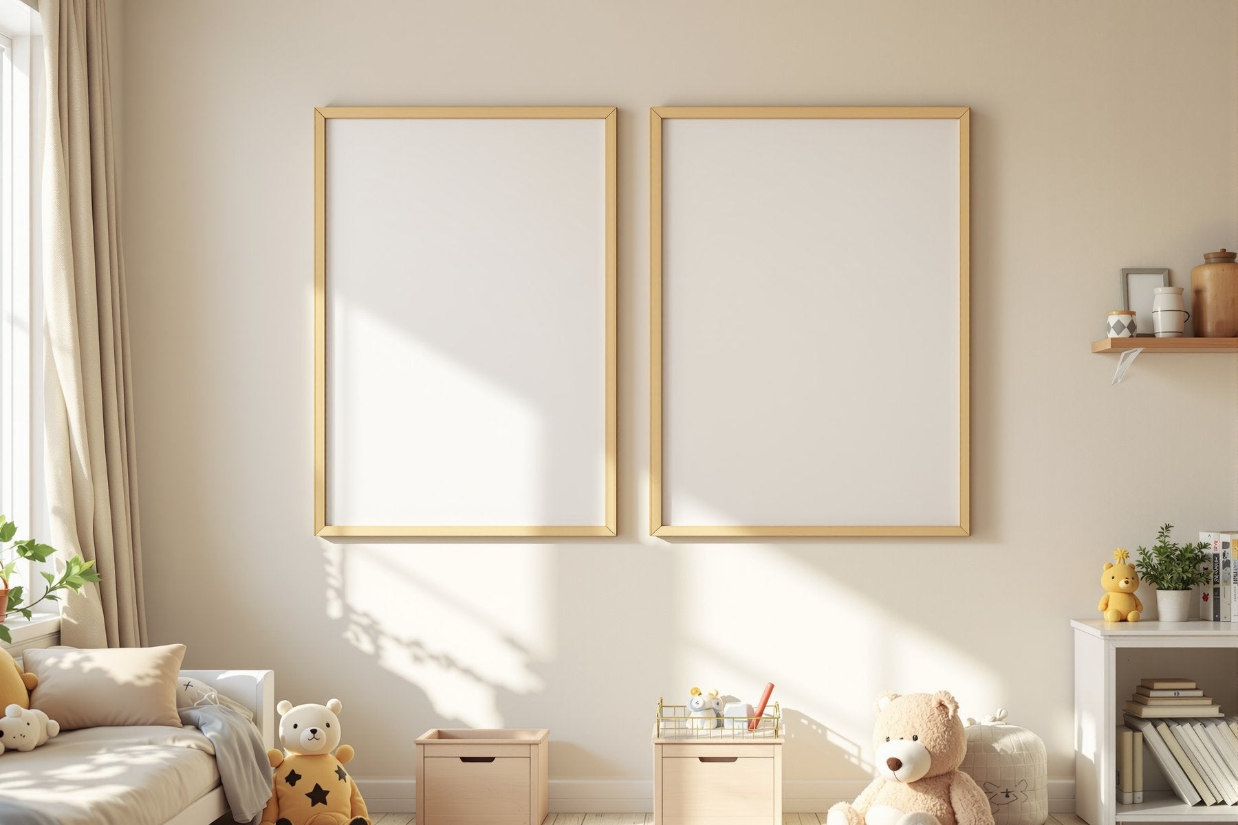 Kids Frame Mockup, Blank Template #110 | Frame Template JPG | Instant bulkmockup Download | Commercial Use | MockupBulk