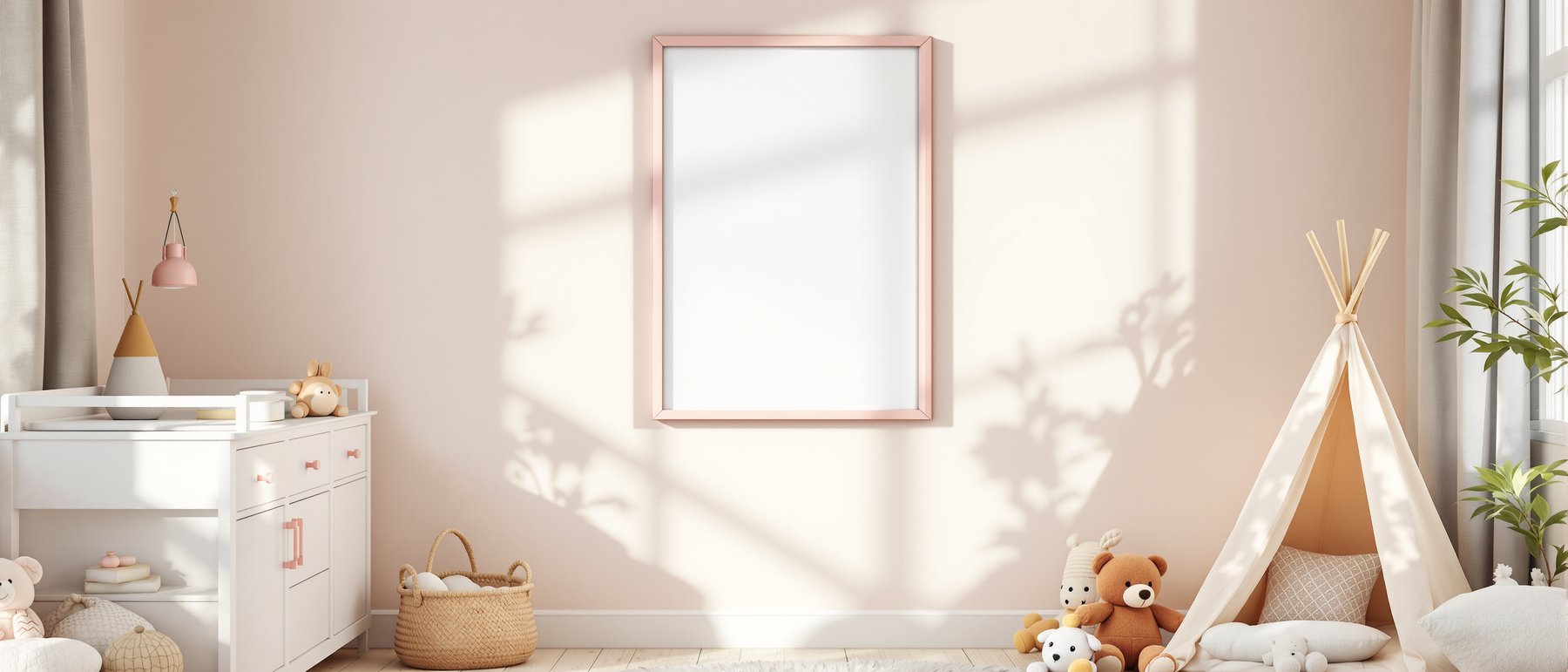 Kids Frame Mockup | Blank Template #120 | Empty Frame Mockup Template | JPG Digital Download | Commercial Licence | bulkmockup Shop