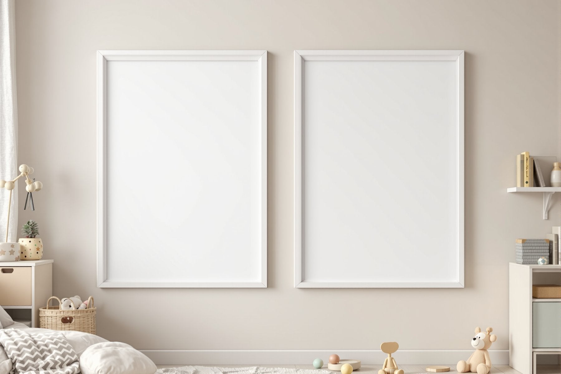 Kids Frame Mockup — Blank Template #124 — Blank Frame Template for Etsy | bulkmockup JPG Download | Commercial Use | MockupBulk
