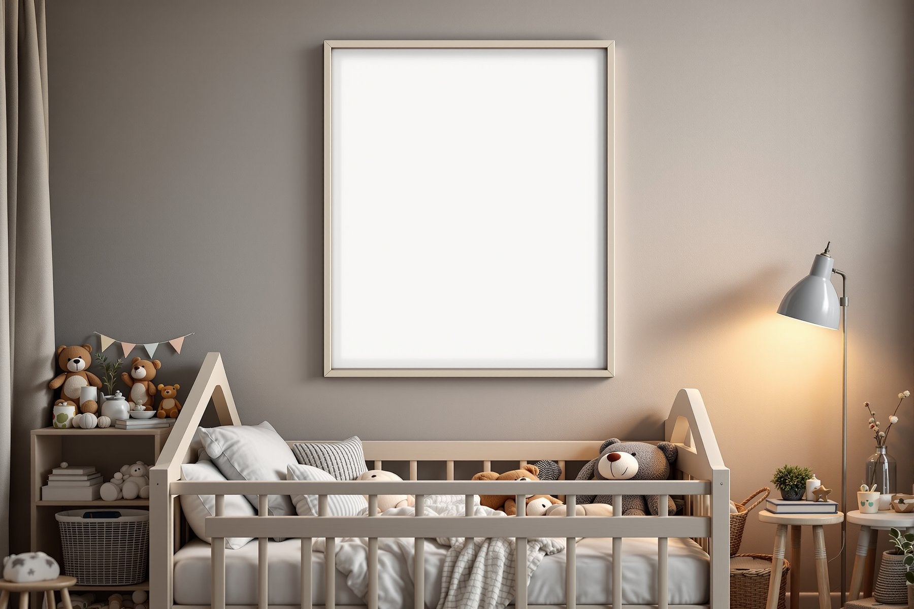 Kids Frame Mockup, Blank Template #129 | Frame Template JPG | Instant bulkmockup Download | Commercial Use | MockupBulk