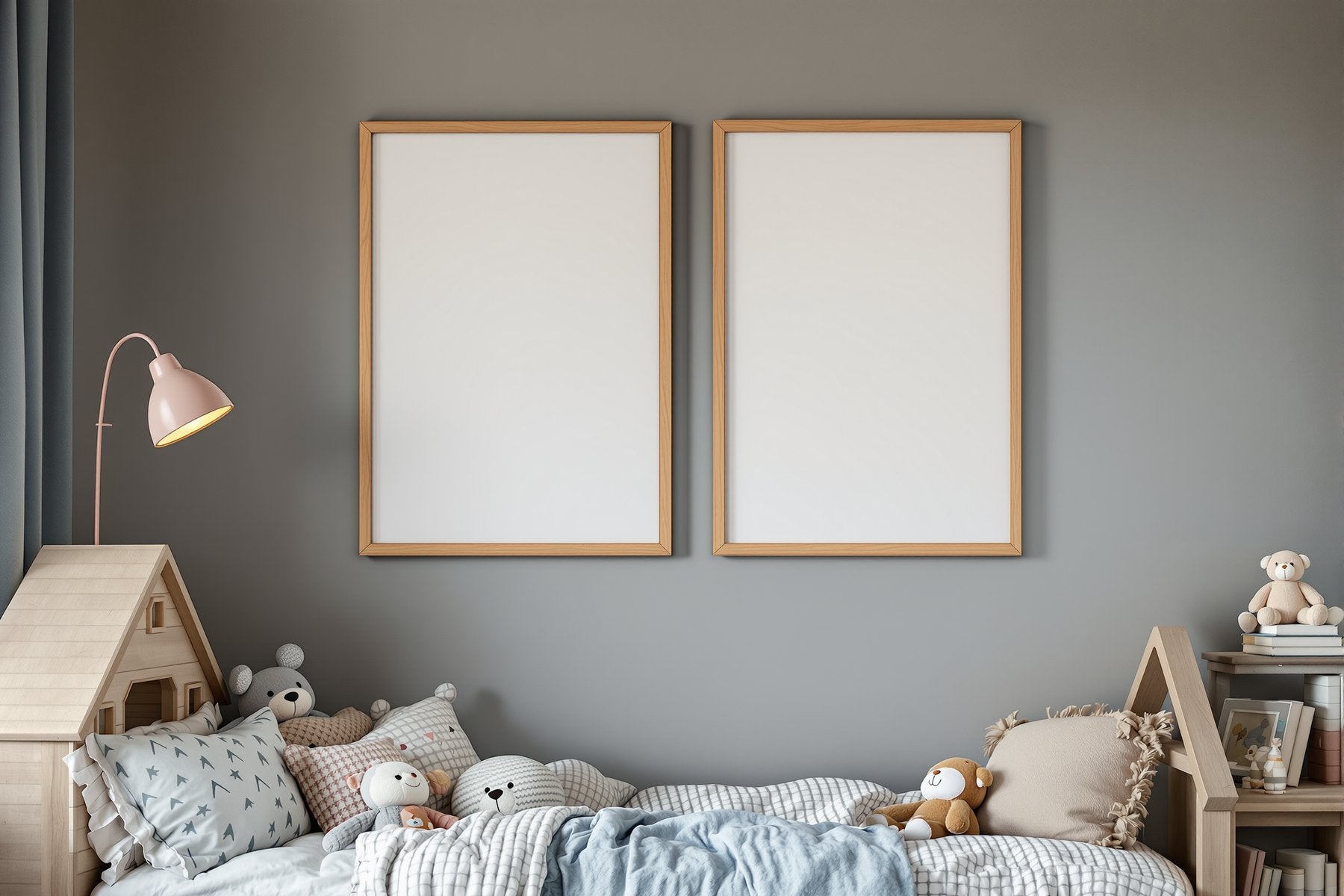 Kids Frame Mockup | Blank Template #130 — Empty Frame Template | bulkmockup High-Res JPG | Commercial Use Included | MockupBulk
