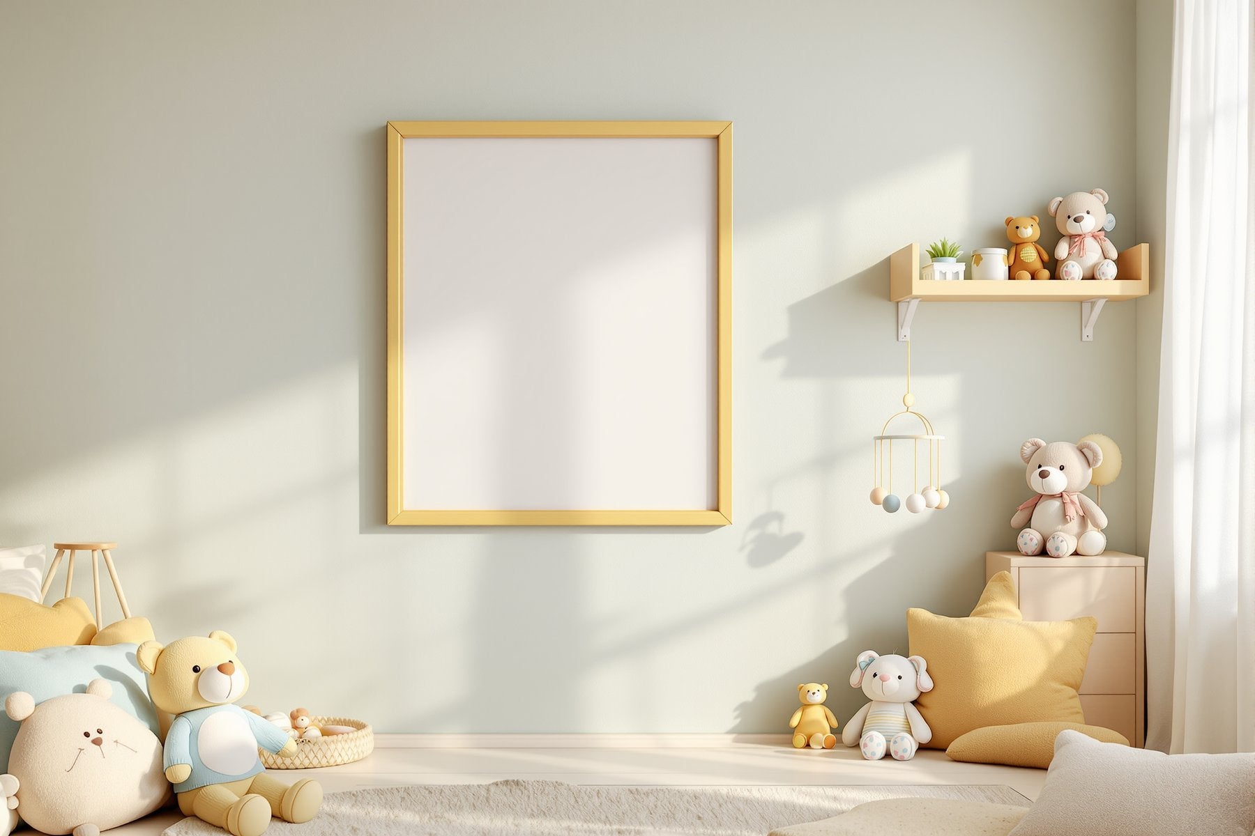 Kids Frame Mockup | Blank Template #144 | bulkmockup Frame Template | Instant Download JPG | Commercial Use | MockupBulk