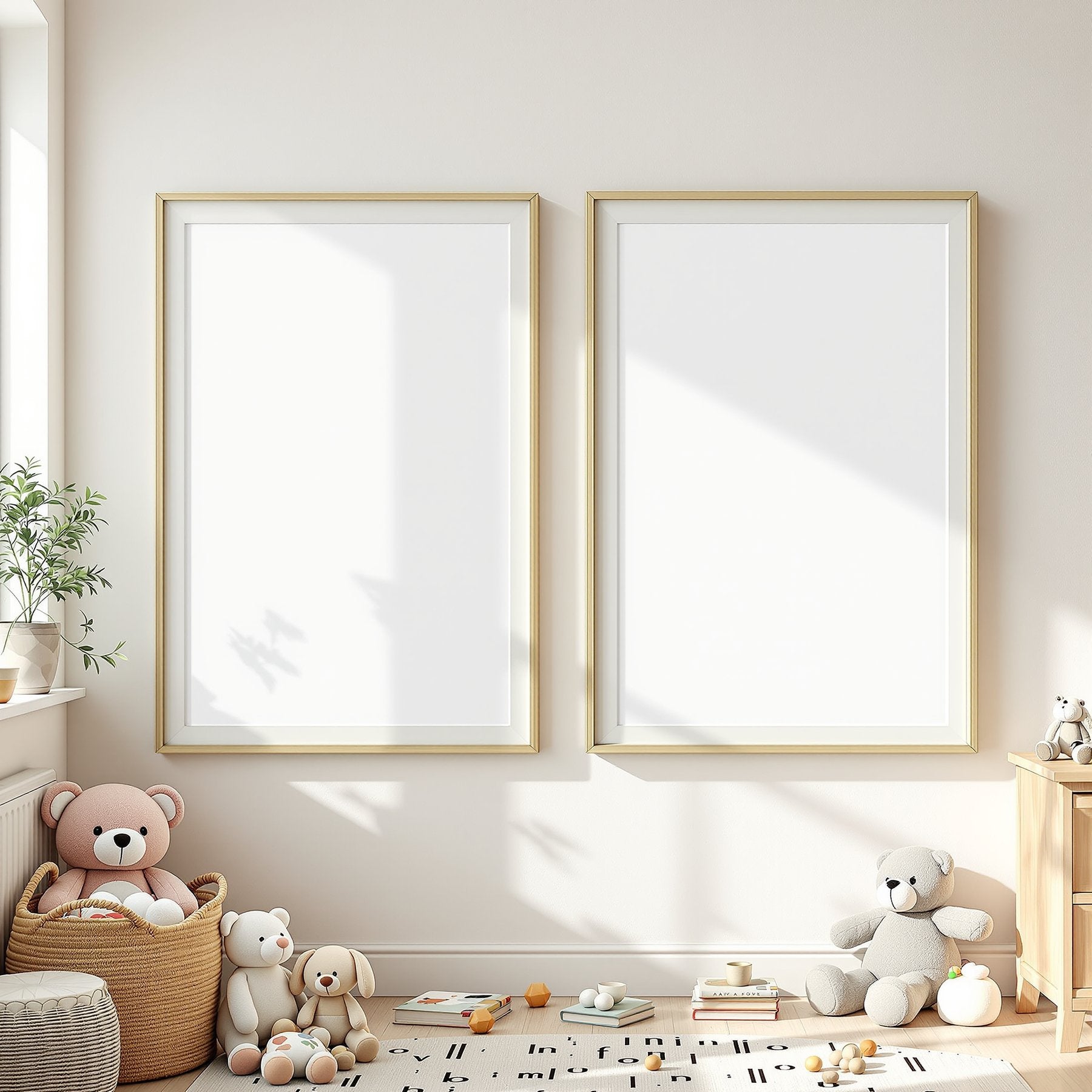 Kids Frame Mockup | Blank Template #147 | Instant bulkmockup Download | Blank Frame JPG Template | Commercial Use | MockupBulk