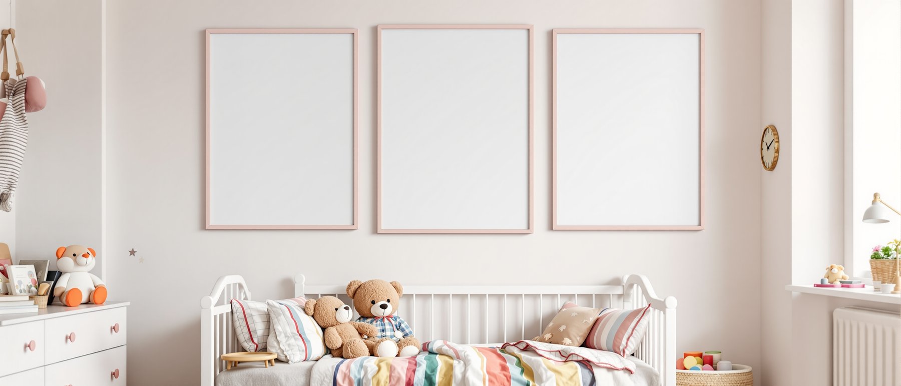 Kids Frame Mockup — Blank Template #150 — Frame Mockup JPG Download | bulkmockup Template | Commercial Licence | MockupBulk