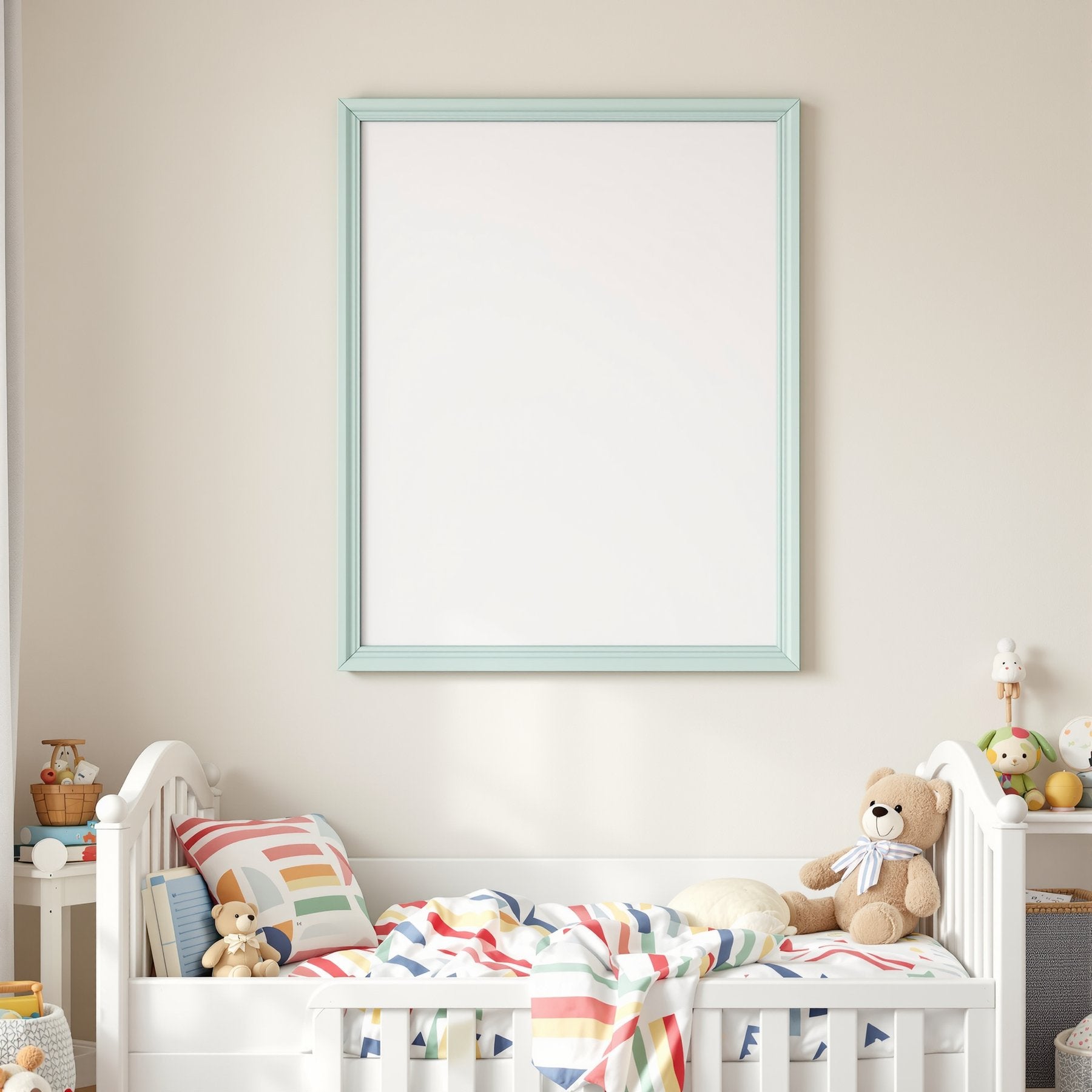 Kids Frame Mockup, Blank Template #152 | Print-on-Demand Frame Mockup | bulkmockup JPG | Commercial Licence | MockupBulk