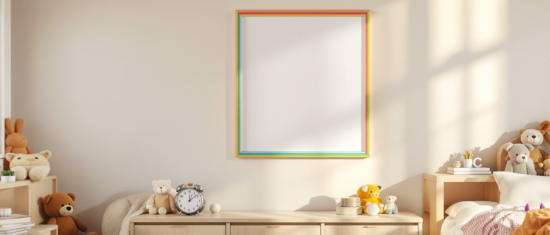 Blank Template #158 Kids Frame Mockup | Digital Frame Mockup | bulkmockup JPG Download | For POD Etsy Shopify | MockupBulk