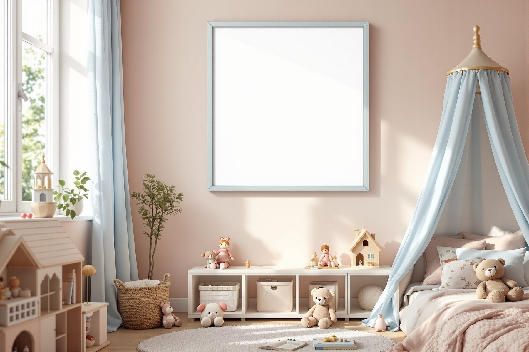 Kids Frame Mockup, Blank Template #159 | bulkmockup Digital Download | Blank Frame JPG | Commercial Licence Included | MockupBulk