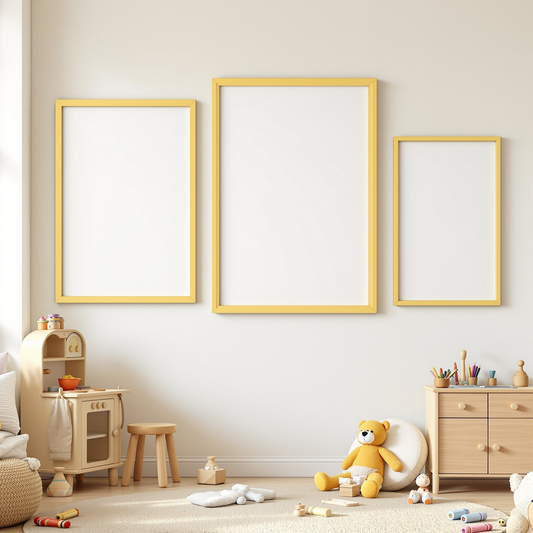 Kids Frame Mockup | Blank Template #165 | Blank Frame Template for Etsy | bulkmockup JPG Download | Commercial Use | MockupBulk