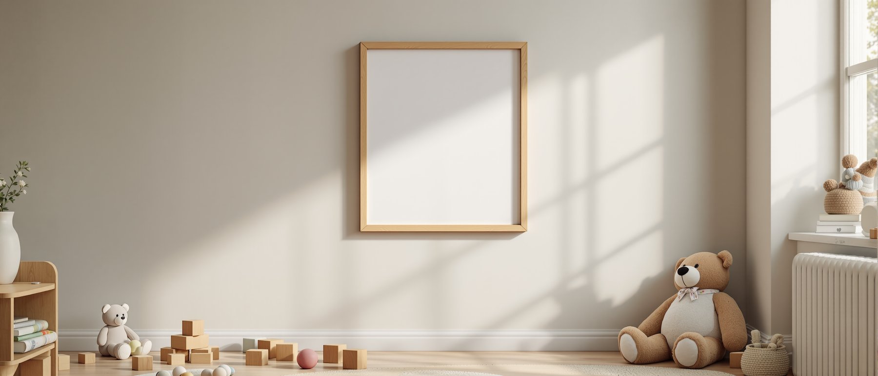 Kids Frame Mockup | Blank Template #173 — bulkmockup Blank Frame Template | High-Res JPG | Commercial Licence | MockupBulk