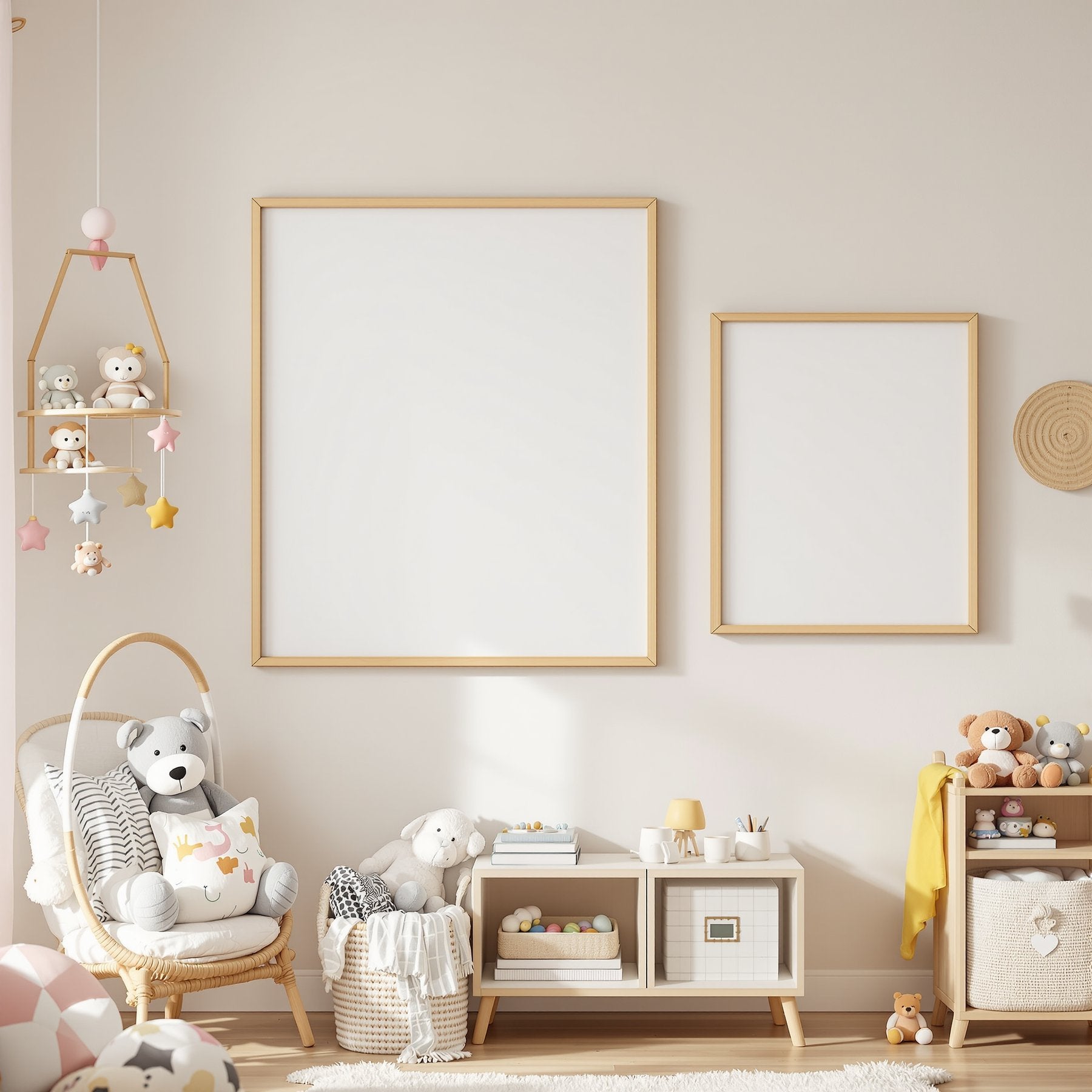 Kids Frame Mockup | Blank Template #176 — bulkmockup Blank Frame Template | High-Res JPG | Commercial Licence | MockupBulk