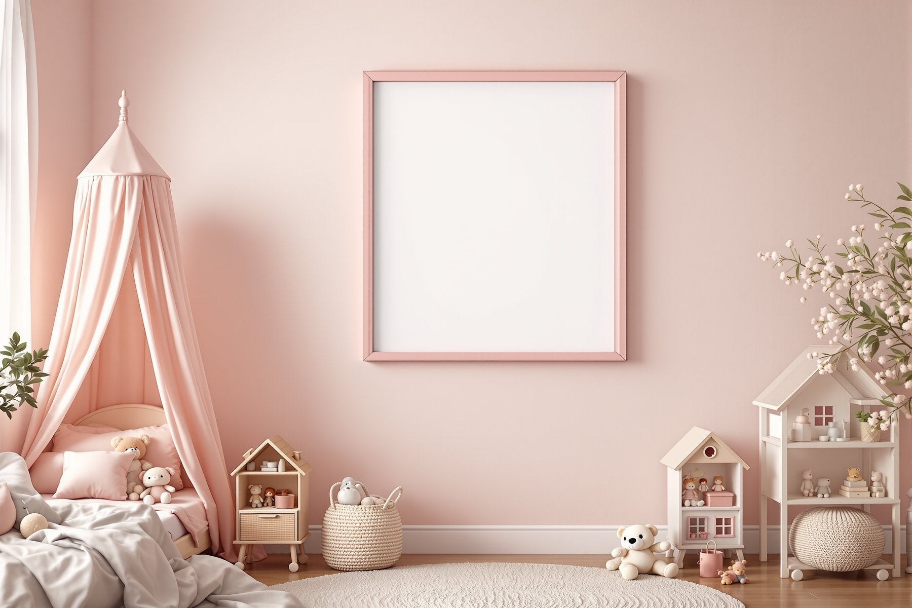 Kids Frame Mockup | Blank Template #186 | Blank Frame Template for Etsy | bulkmockup JPG Download | Commercial Use | MockupBulk