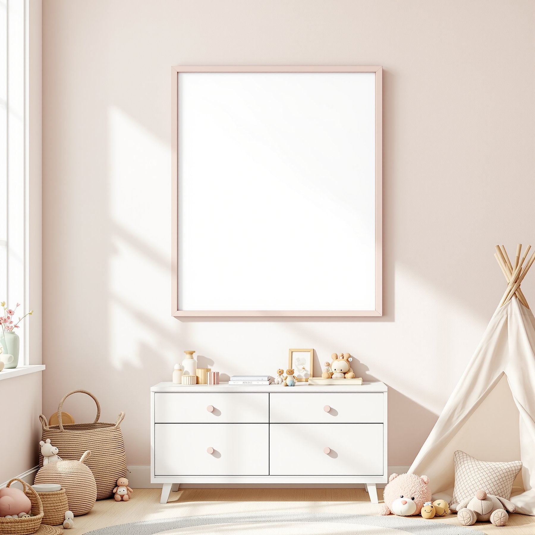 Blank Template #190 Kids Frame Mockup | Frame Template JPG | Instant bulkmockup Download | Commercial Use | MockupBulk