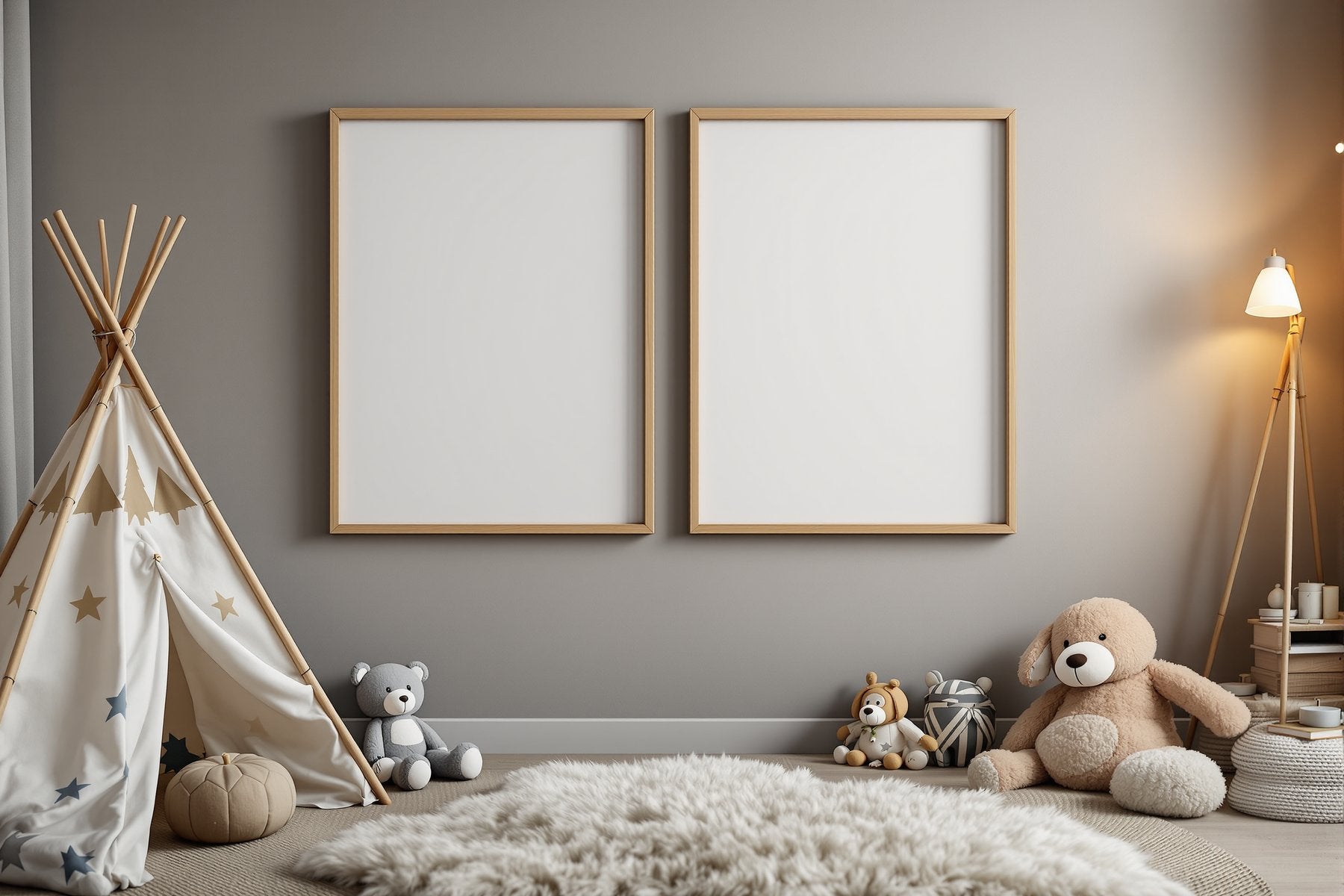 Kids Frame Mockup — Blank Template #191 — bulkmockup Frame Template | Instant Download JPG | Commercial Use | MockupBulk