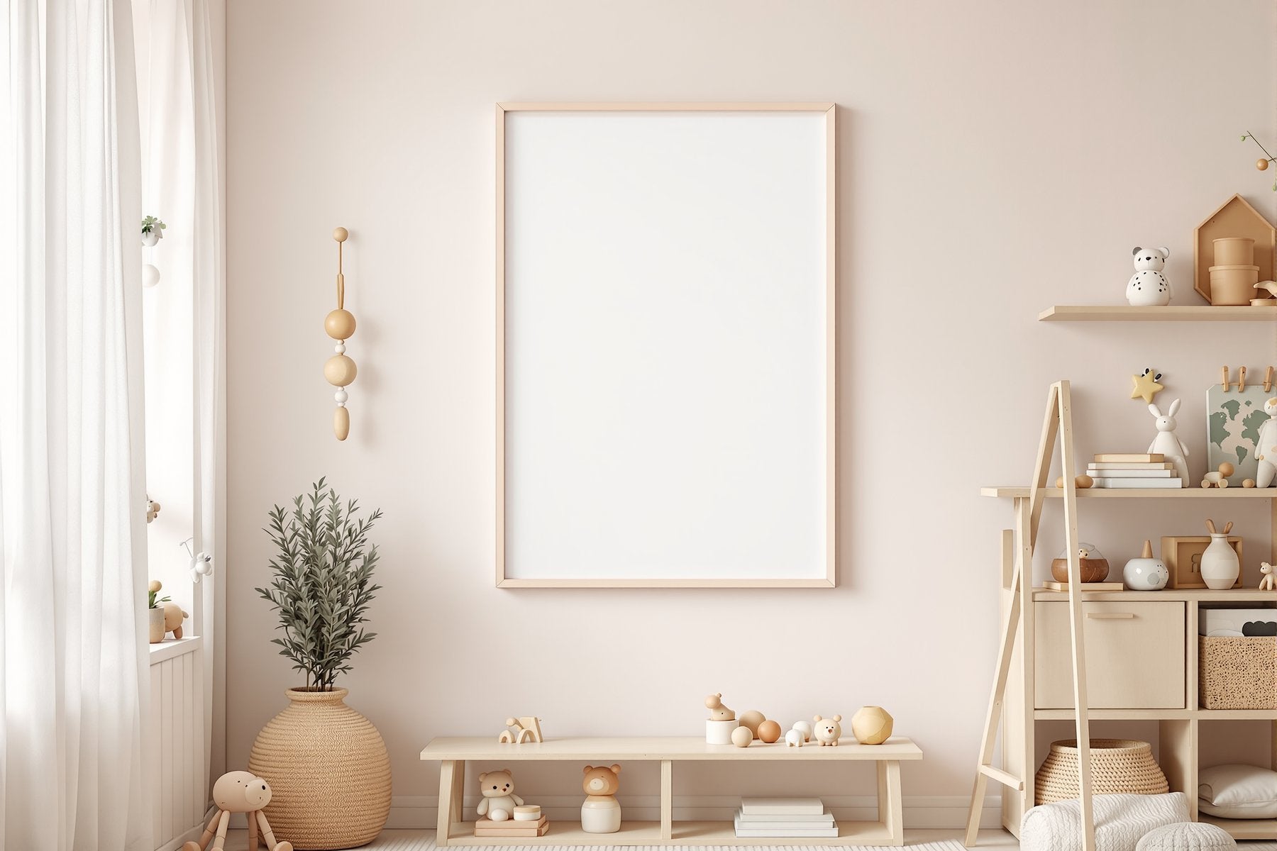 Kids Frame Mockup | Blank Template #195 | Blank Frame Template | High-Res JPG Instant Download | Commercial Use | bulkmockup | MockupBulk