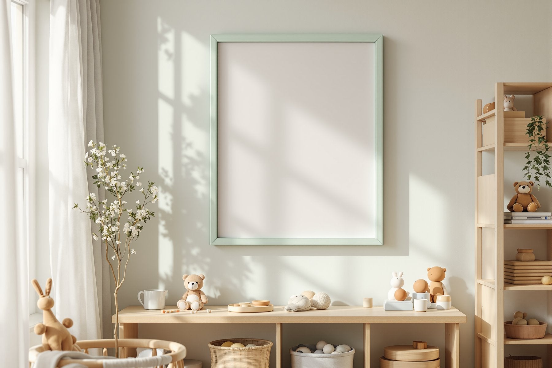 Kids Frame Mockup | Blank Template #198 — bulkmockup Frame Template | Instant Download JPG | Commercial Use | MockupBulk
