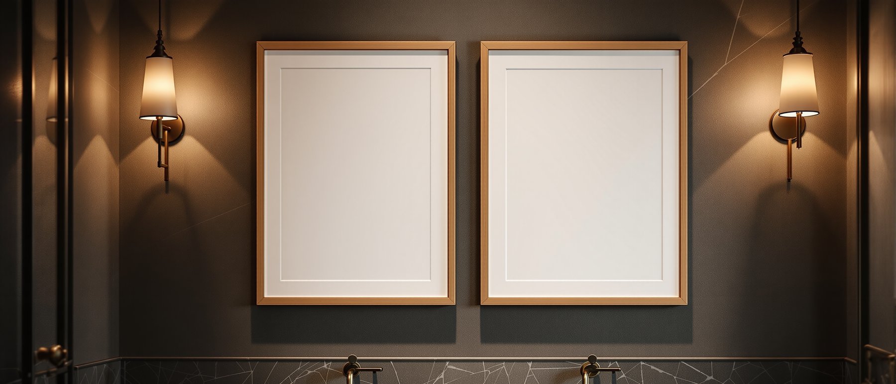 Blank Template #012 Hospitality Frame Mockup | Digital Frame Mockup | bulkmockup JPG Download | For POD Etsy Shopify | MockupBulk