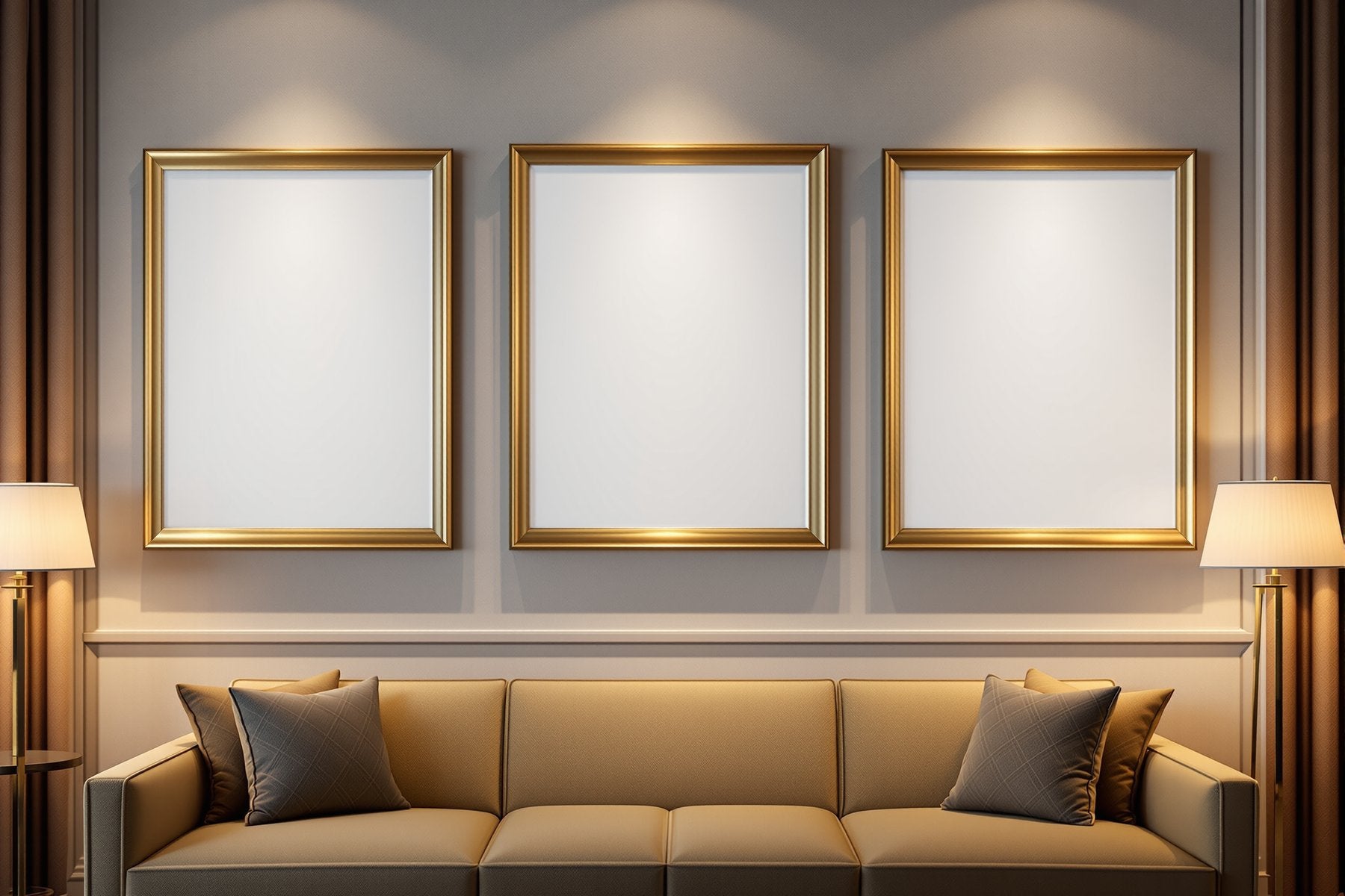 Hospitality Frame Mockup | Blank Template #015 — Frame Mockup JPG Download | bulkmockup Template | Commercial Licence | MockupBulk