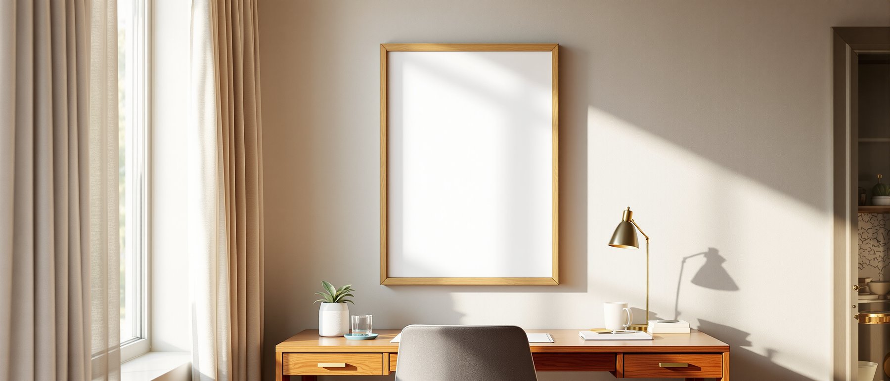 Hospitality Frame Mockup | Blank Template #019 | Blank Frame Template for Etsy | bulkmockup JPG Download | Commercial Use | MockupBulk
