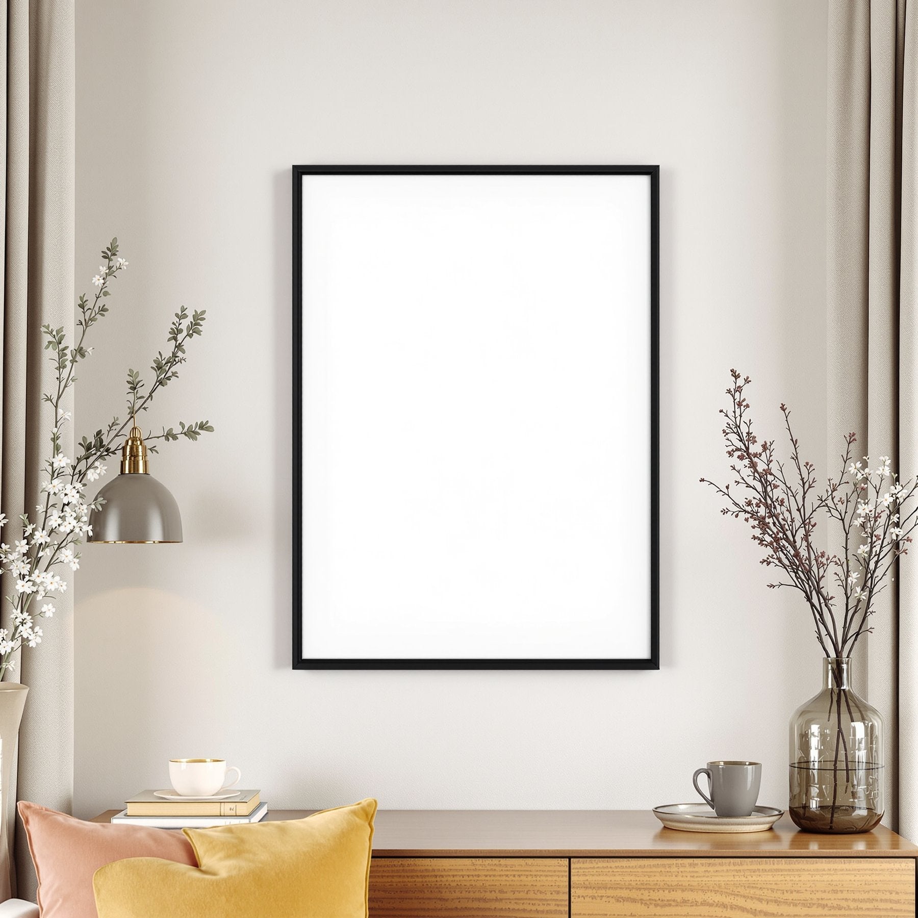 Hospitality Frame Mockup — Blank Template #020 — Blank Frame Mockup JPG | Commercial Licence | bulkmockup Download | MockupBulk
