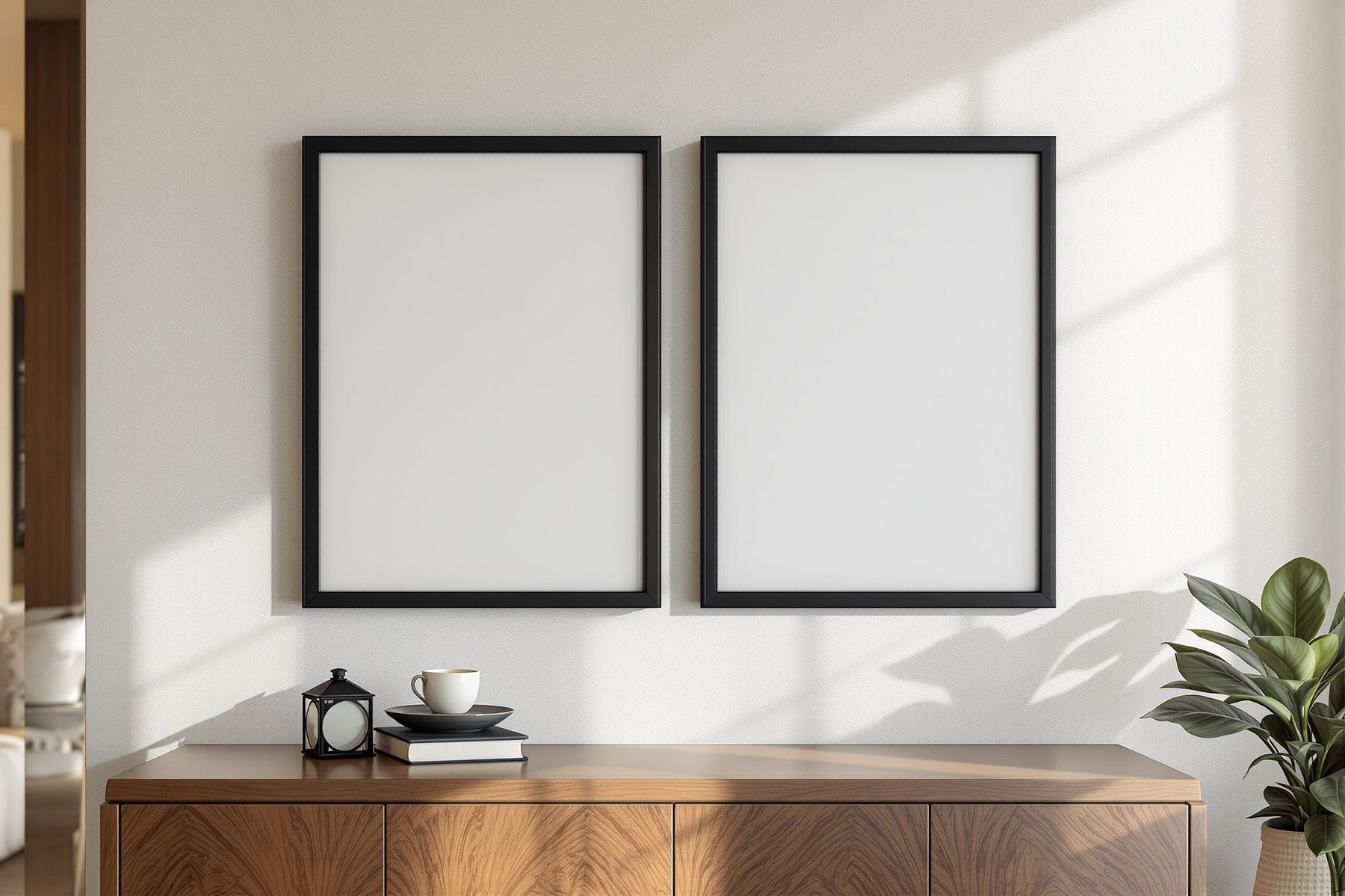 Hospitality Frame Mockup | Blank Template #043 | bulkmockup Blank Frame Template | High-Res JPG | Commercial Licence | MockupBulk