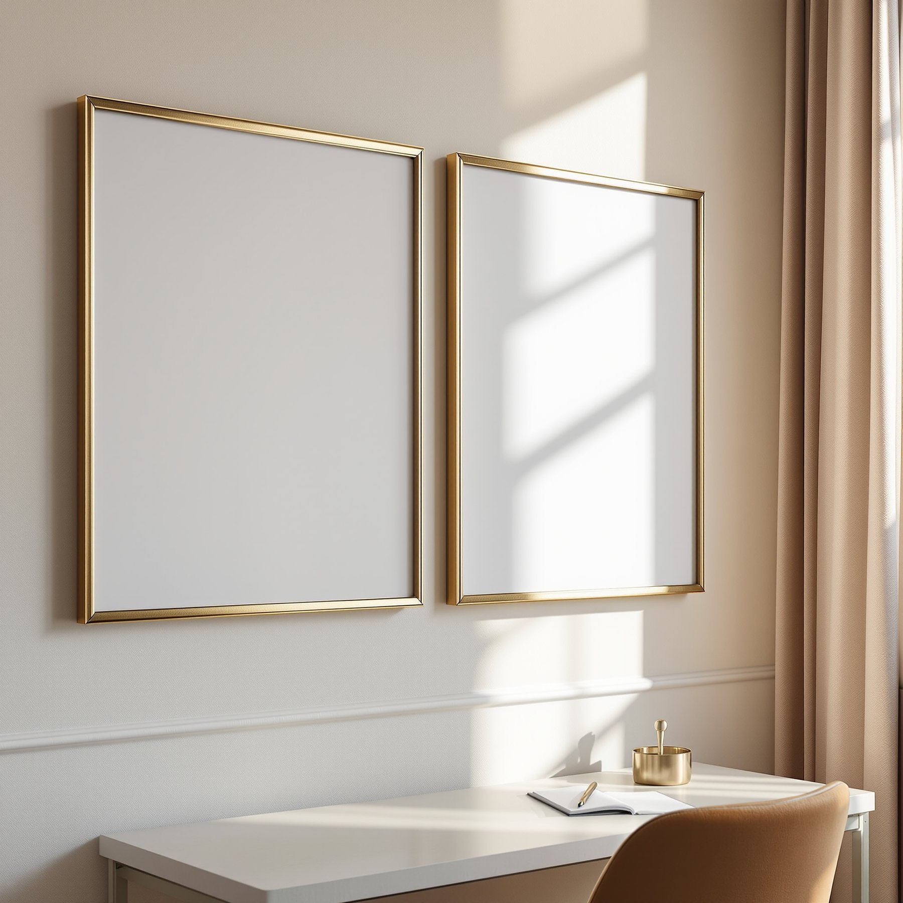 Hospitality Frame Mockup — Blank Template #049 — Blank Frame Template | High-Res JPG Instant Download | Commercial Use | bulkmockup | MockupBulk
