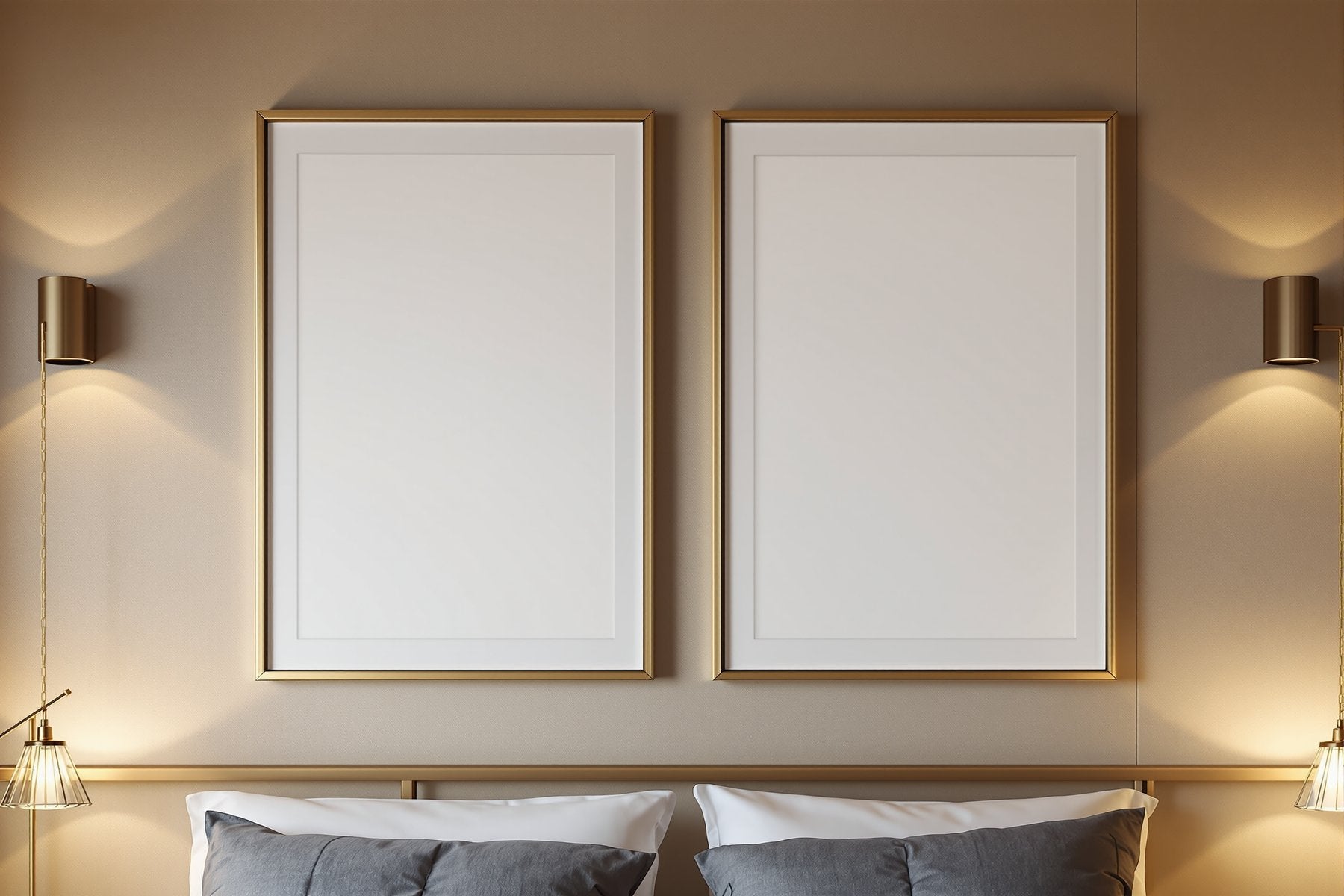 Blank Template #050 Hospitality Frame Mockup | bulkmockup Frame Template | Instant Download JPG | Commercial Use | MockupBulk