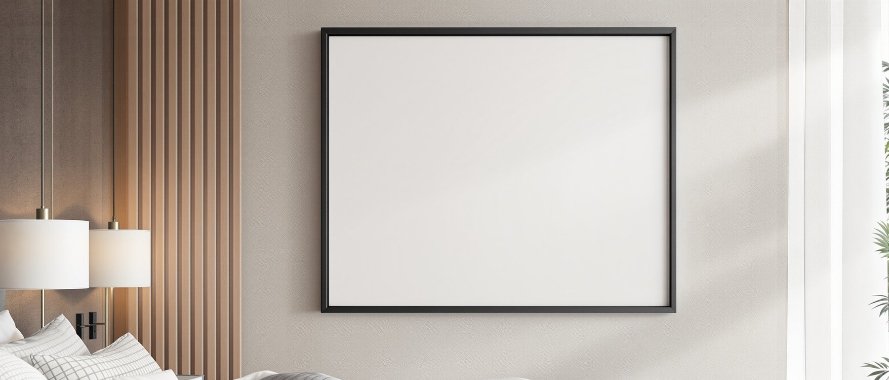 Hospitality Frame Mockup | Blank Template #066 — Frame Template JPG | Instant bulkmockup Download | Commercial Use | MockupBulk