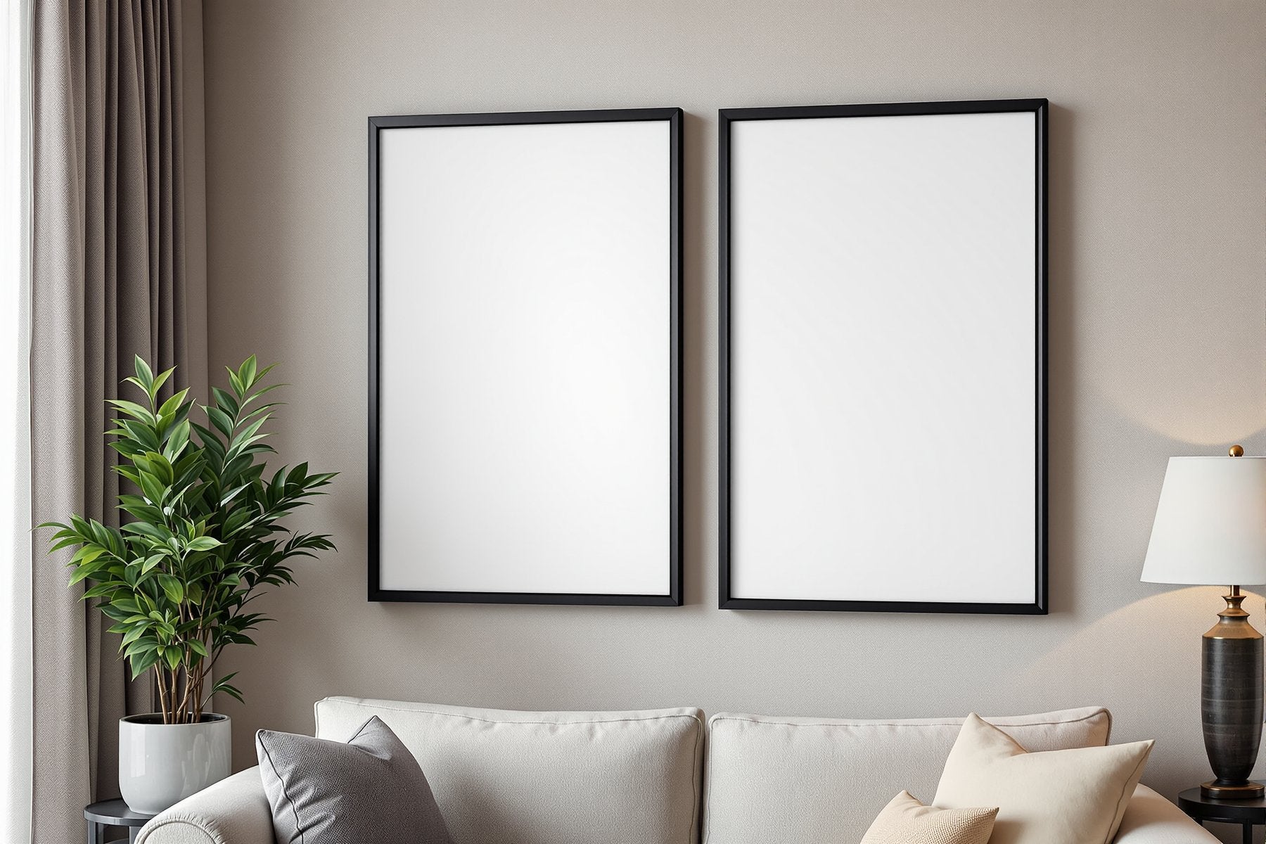 Blank Template #089 Hospitality Frame Mockup | Empty Frame Mockup Template | JPG Digital Download | Commercial Licence | bulkmockup Shop