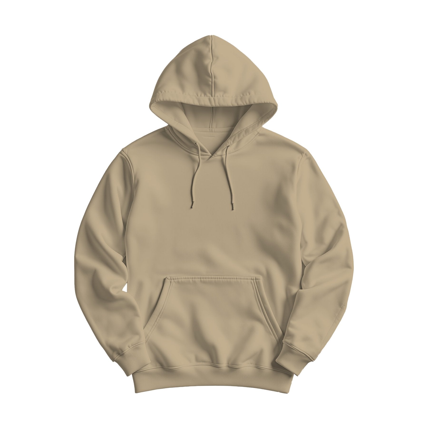 Unisex Hoodie Mockup | Khaki Regular Fit | Digital Download Mockup | High-Resolution JPG | Commercial Use Included | MockupBulk