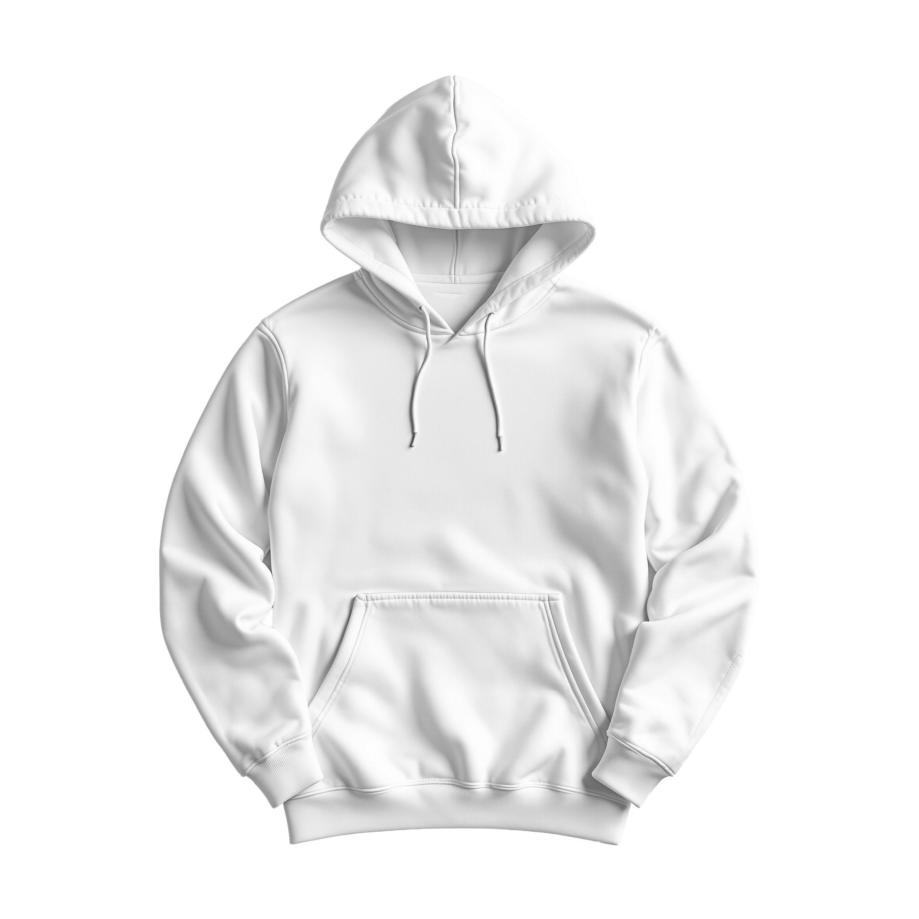 Unisex Hoodie Mockup | White Regular Fit — High-Res JPG Template | Instant Digital Download | POD Etsy Shopify | MockupBulk