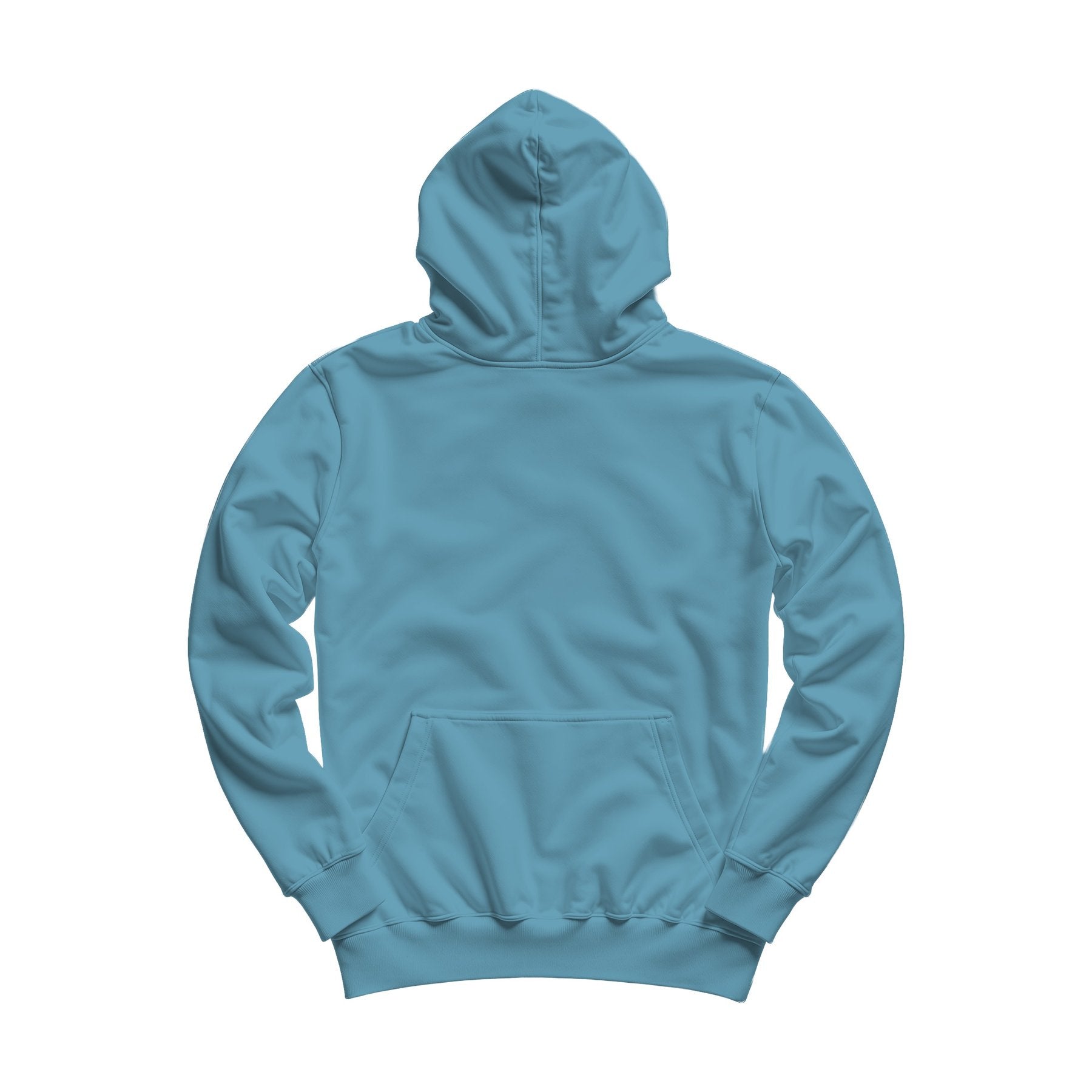 Unisex Hoodie Mockup — Arctic Blue Regular Fit Back View — Product Mockup JPG | Instant Download | Commercial Use for POD Sellers | MockupBulk