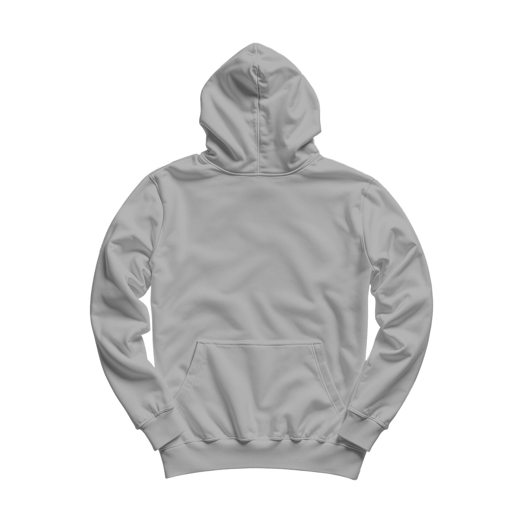 Unisex Hoodie Mockup — Athletic Heather Regular Fit Back View — POD Print Mockup | Instant JPG Download | Commercial Licence Included | MockupBulk