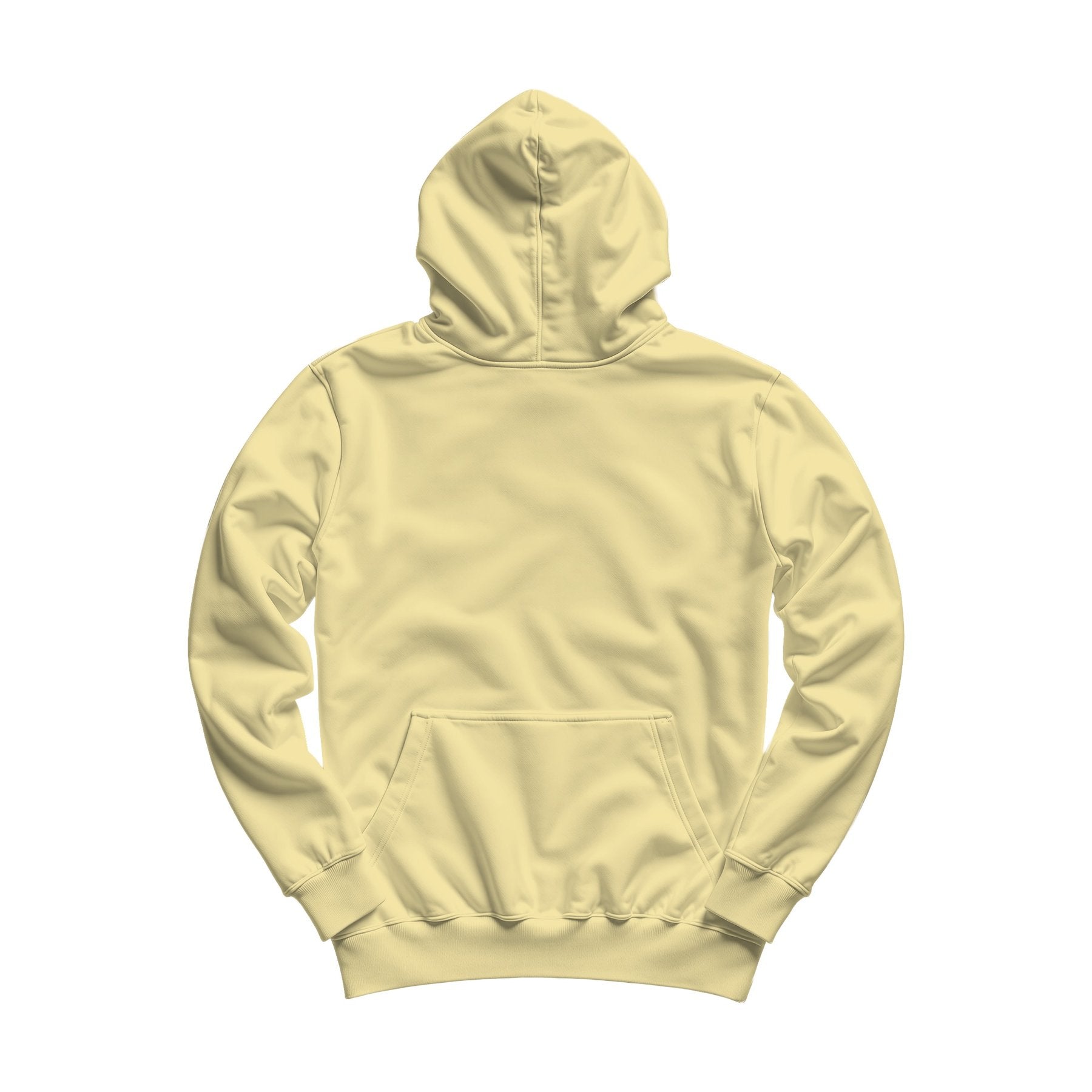 Unisex Hoodie Mockup | Banana Cream Regular Fit Back View — Product Mockup JPG | Instant Download | Commercial Use for POD Sellers | MockupBulk