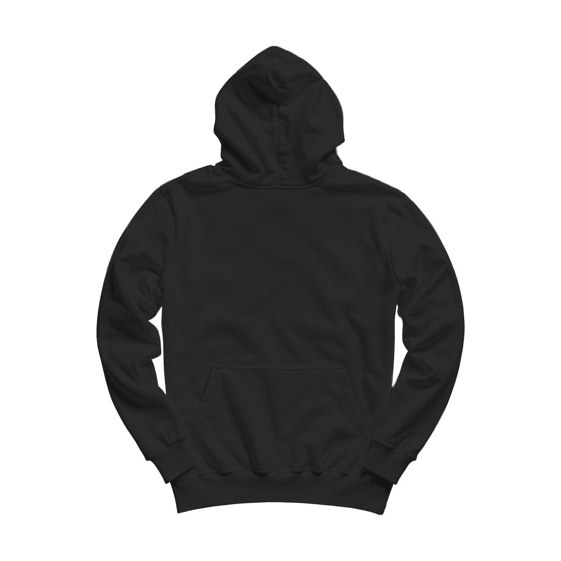Unisex Hoodie Mockup | Black Heather Regular Fit Back View | High Resolution JPG | POD Mockup Template | Commercial Use Download | MockupBulk