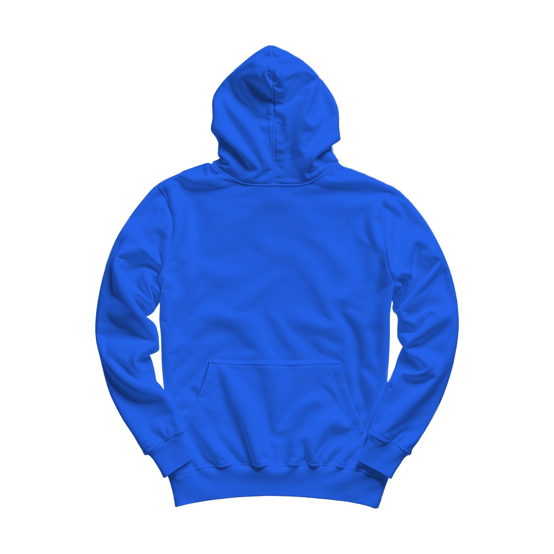 Unisex Hoodie Mockup | Blue Regular Fit Back View | High Resolution JPG | POD Mockup Template | Commercial Use Download | MockupBulk