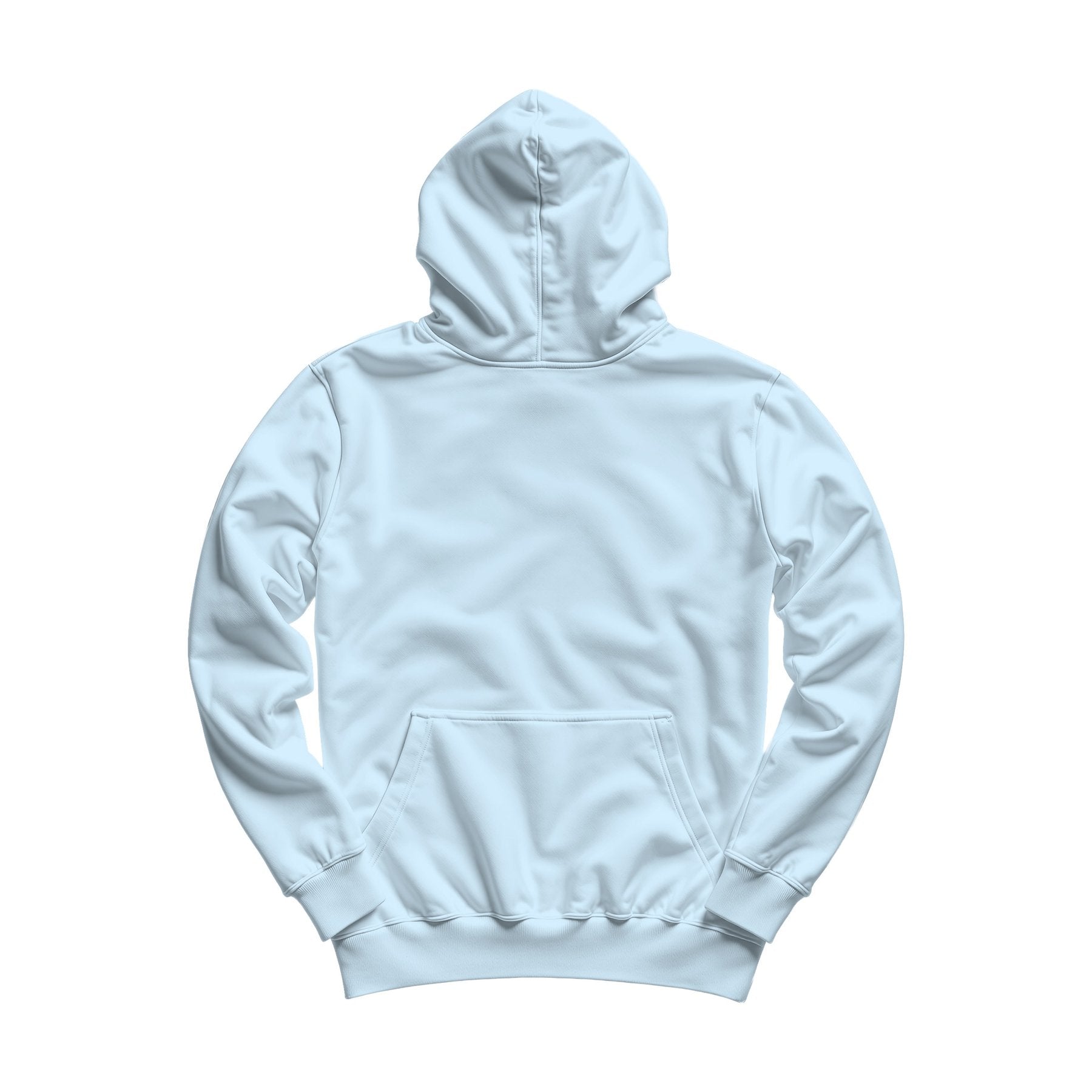 Ice Blue Regular Fit Back View Unisex Hoodie Mockup | Digital Download Mockup | High-Resolution JPG | Commercial Use Included | MockupBulk