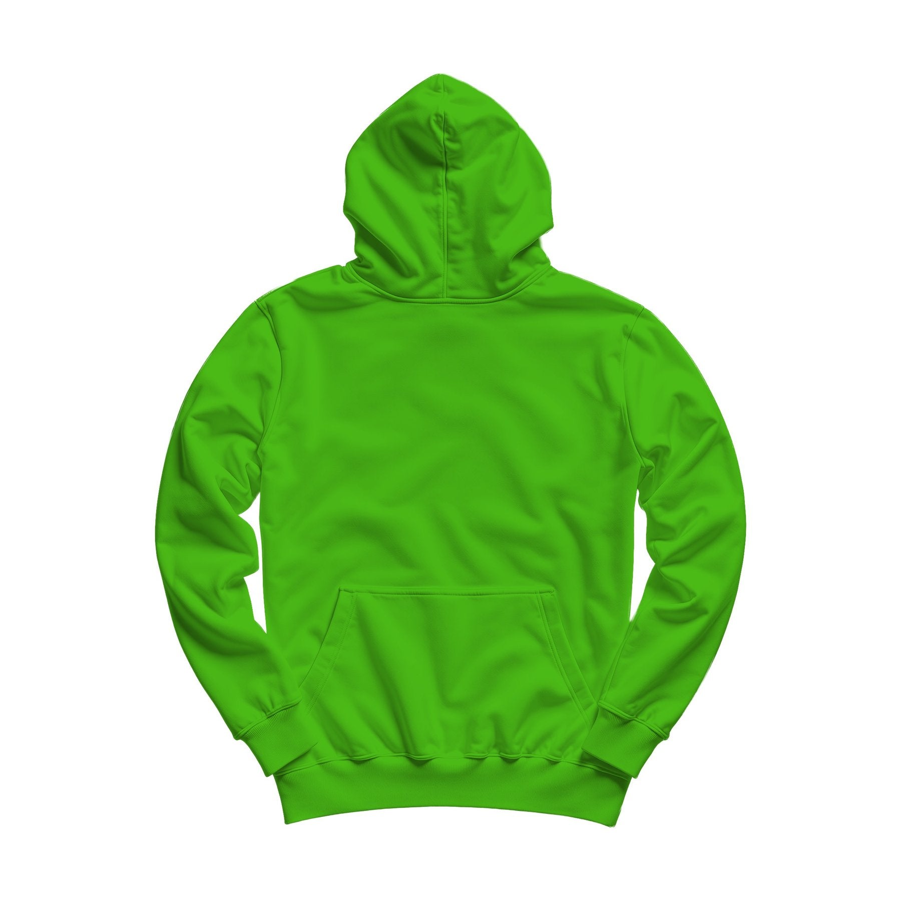 Unisex Hoodie Mockup — Kelly Green Regular Fit Back View — High-Res JPG Template | Instant Digital Download | POD Etsy Shopify | MockupBulk