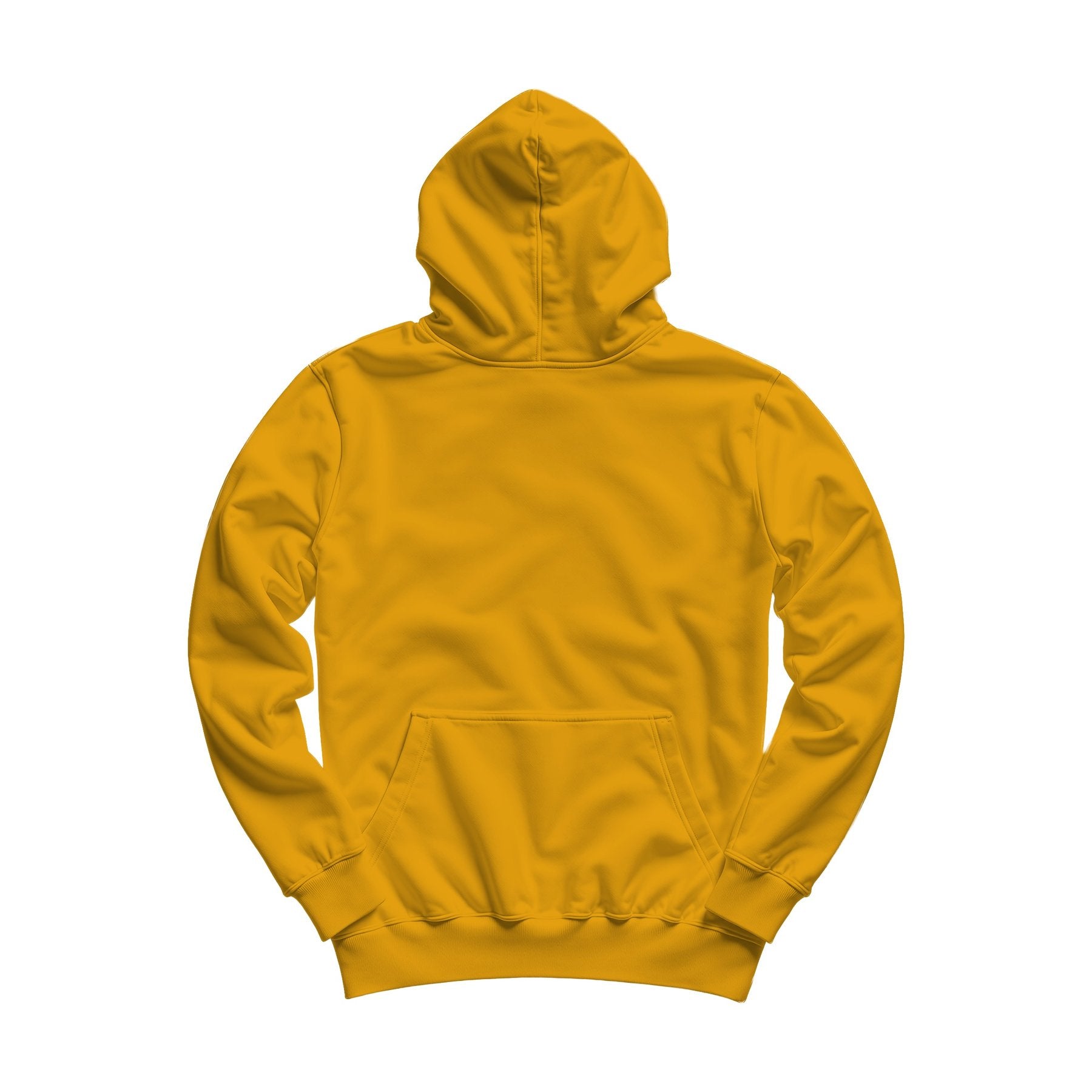 Unisex Hoodie Mockup — Mustard Regular Fit Back View — High-Res JPG Instant Download | Commercial Use | Etsy POD Shopify Template | MockupBulk