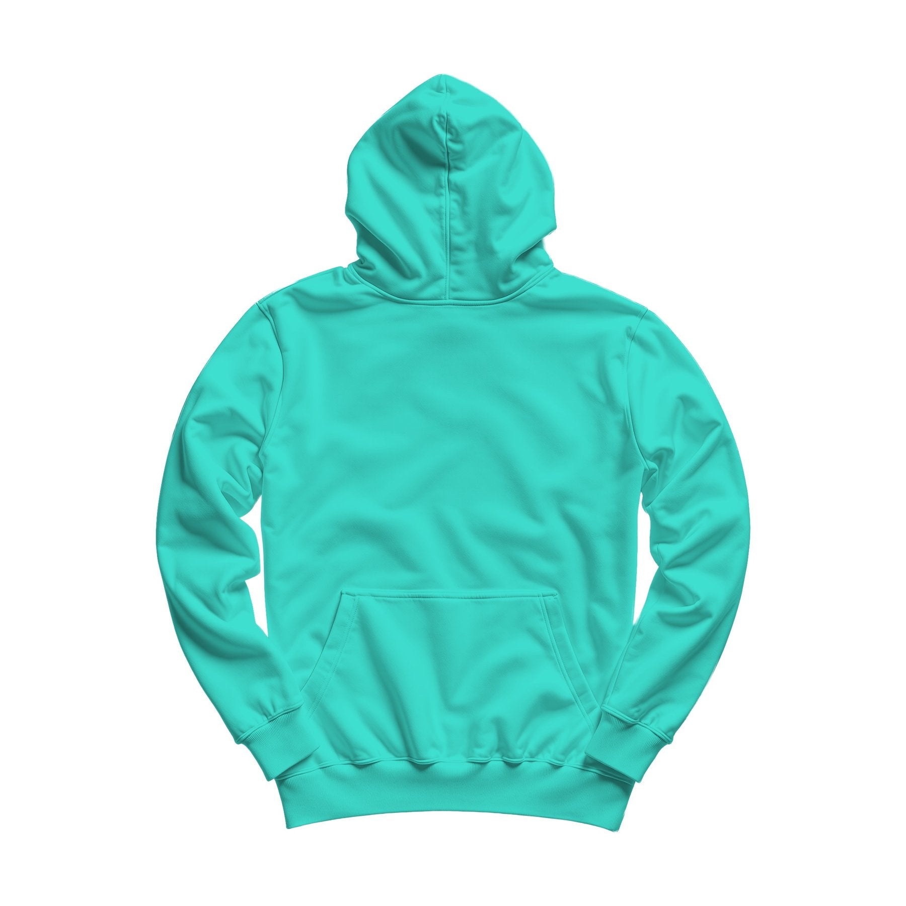 Unisex Hoodie Mockup | Turquoise Regular Fit Back View — High-Res JPG Template | Instant Digital Download | POD Etsy Shopify | MockupBulk