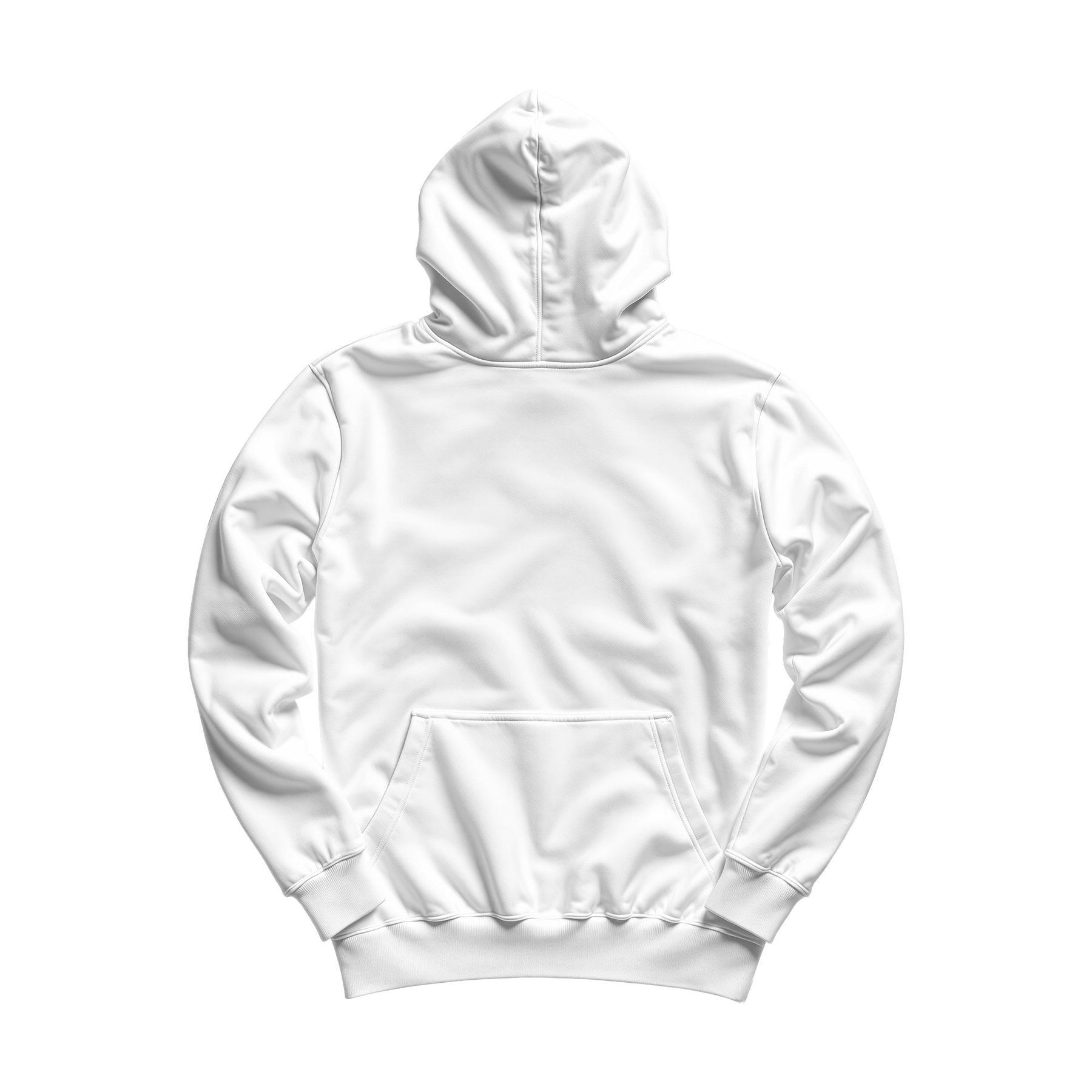 White Regular Fit Back View Unisex Hoodie Mockup | Instant Download JPG Mockup | POD Etsy Redbubble Printful | Commercial Use | MockupBulk
