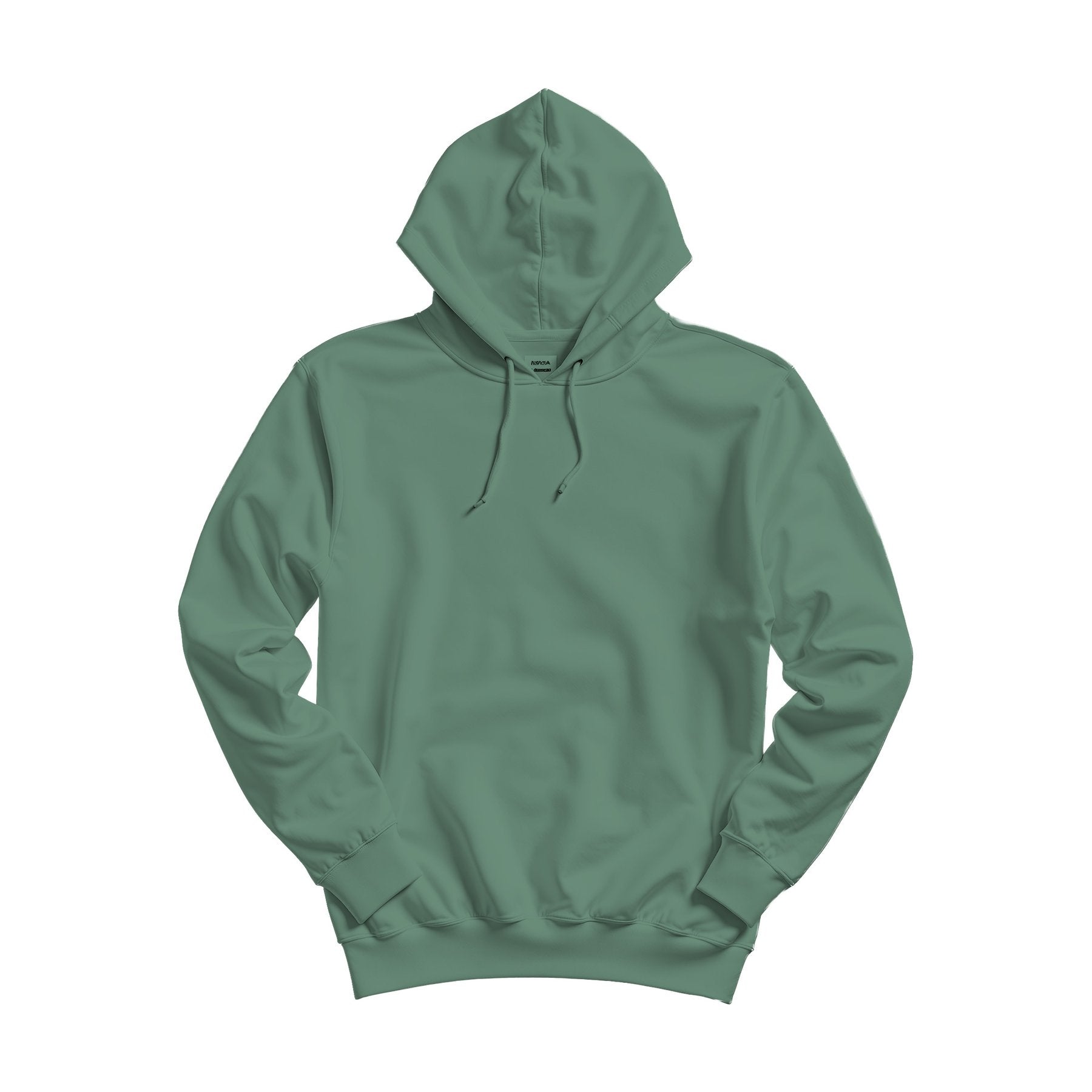 Unisex Hoodie Mockup | Antique Jade Dome Relaxed Fit Back View | Digital Download Mockup | High-Resolution JPG | Commercial Use Included | MockupBulk
