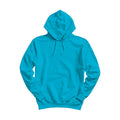 Unisex Hoodie Mockup | Aqua Relaxed Fit Back View | High Resolution JPG | POD Mockup Template | Commercial Use Download | MockupBulk
