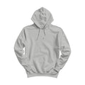 Unisex Hoodie Mockup — Ash Grey Relaxed Fit Back View — Print on Demand Mockup | High-Res JPG Download | Commercial Use Included | MockupBulk