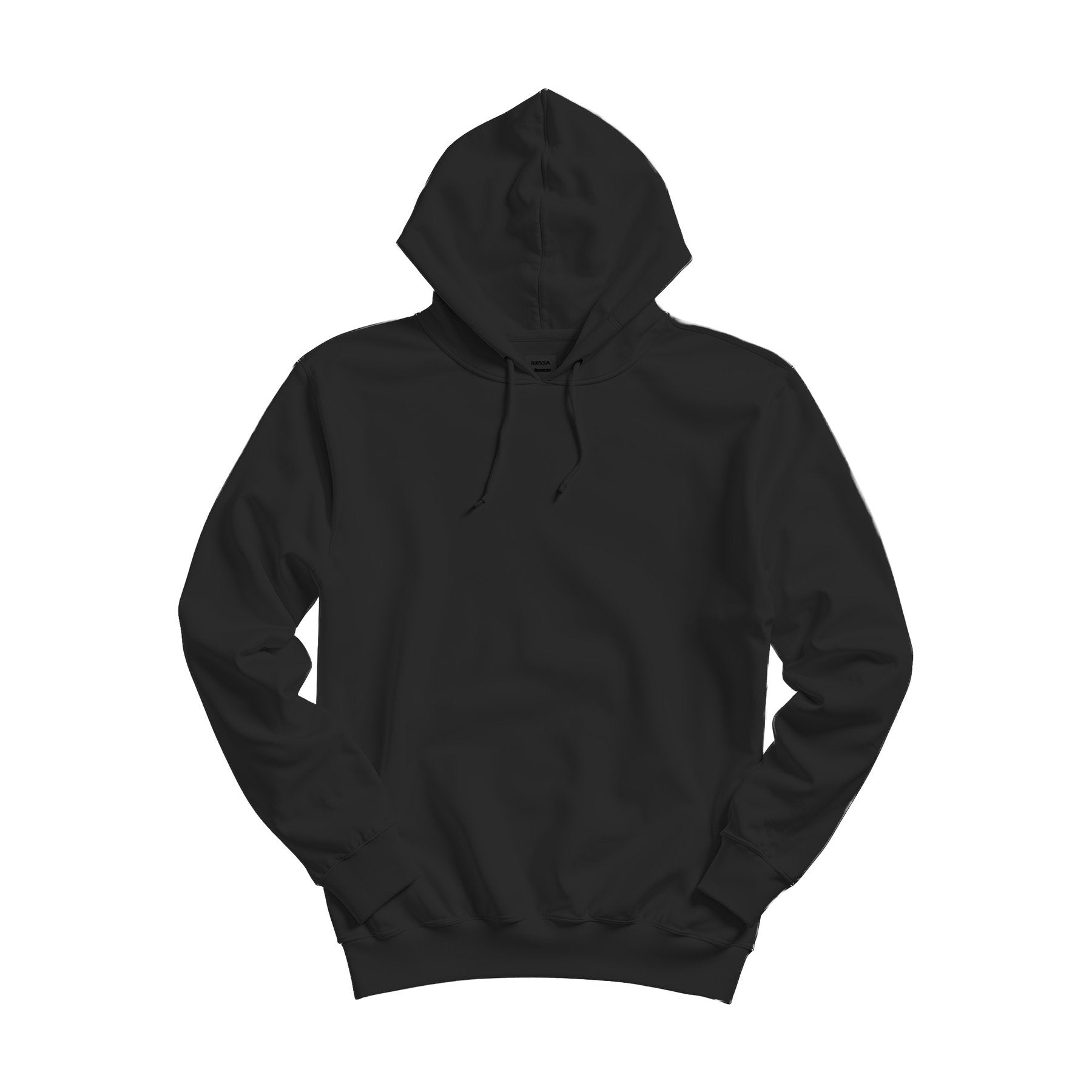 Unisex Hoodie Mockup — Black Heather Relaxed Fit Back View — High-Res JPG Template | Instant Digital Download | POD Etsy Shopify | MockupBulk