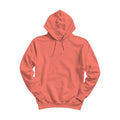 Unisex Hoodie Mockup, Bright Salmon Relaxed Fit Back View | Instant Download JPG Mockup | POD Etsy Redbubble Printful | Commercial Use | MockupBulk