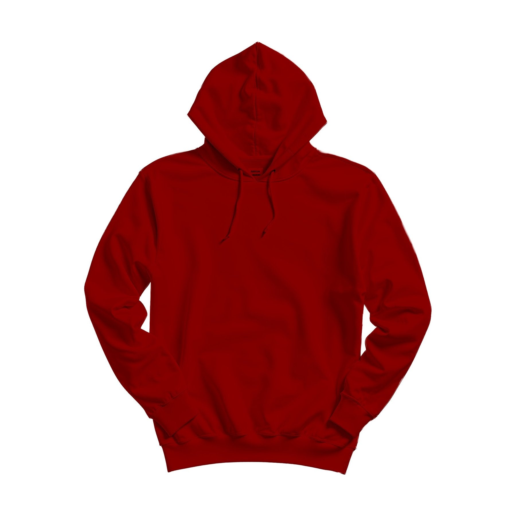 Unisex Hoodie Mockup — Cardinal Relaxed Fit Back View — High Resolution JPG | POD Mockup Template | Commercial Use Download | MockupBulk