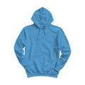 Unisex Hoodie Mockup, Carolina Blue Relaxed Fit Back View | High Resolution JPG | POD Mockup Template | Commercial Use Download | MockupBulk